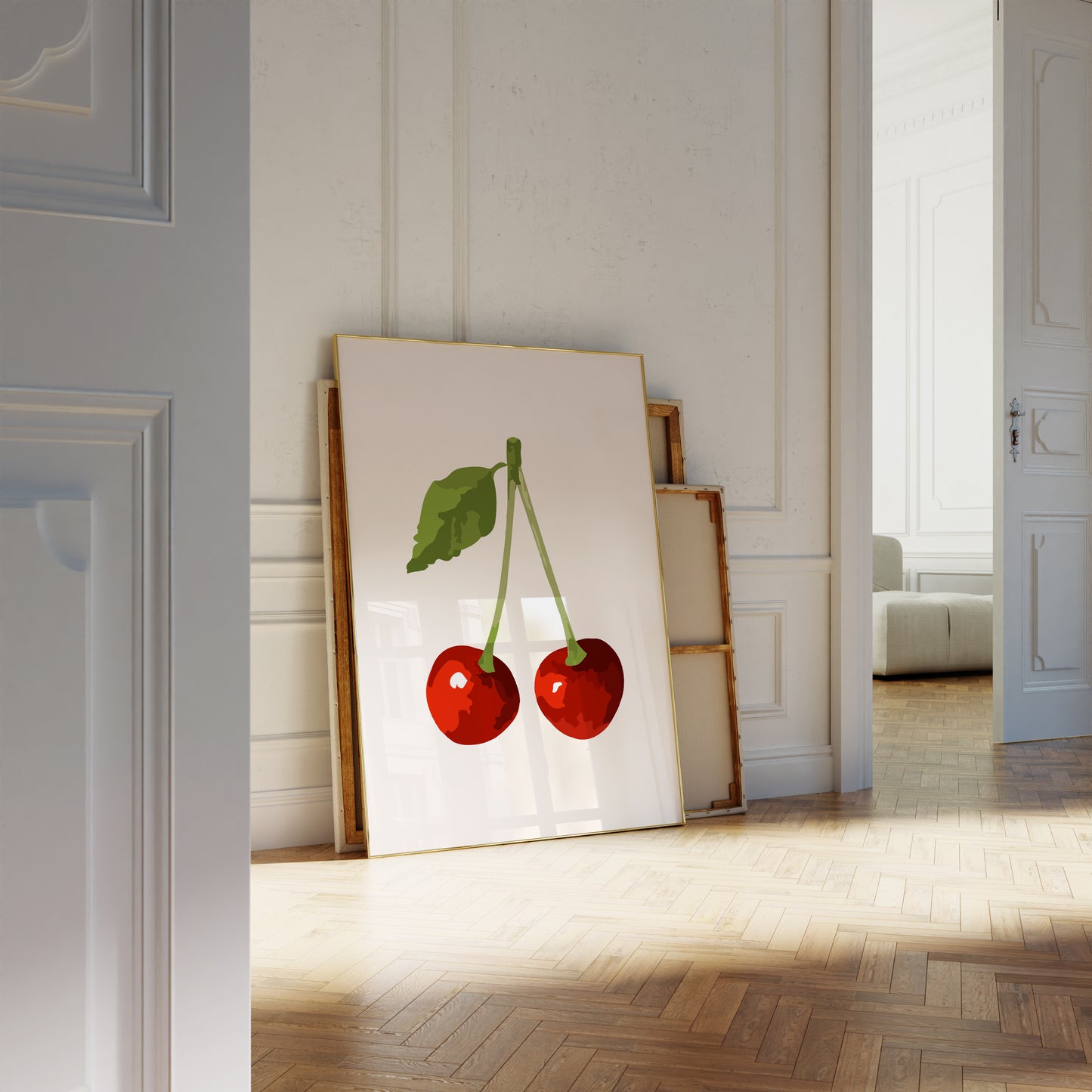Cherries Watercolor Poster