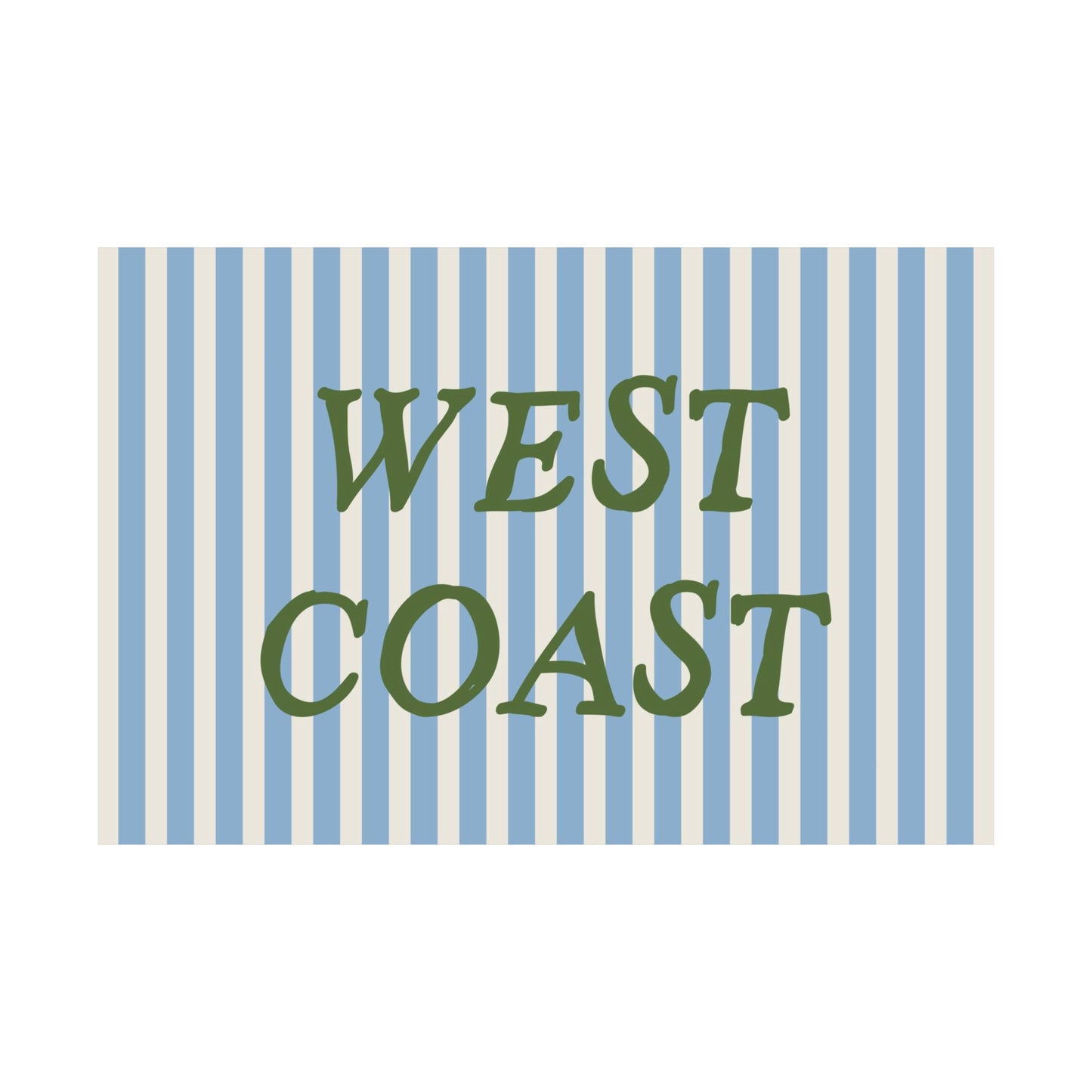 West Coast Striped Poster