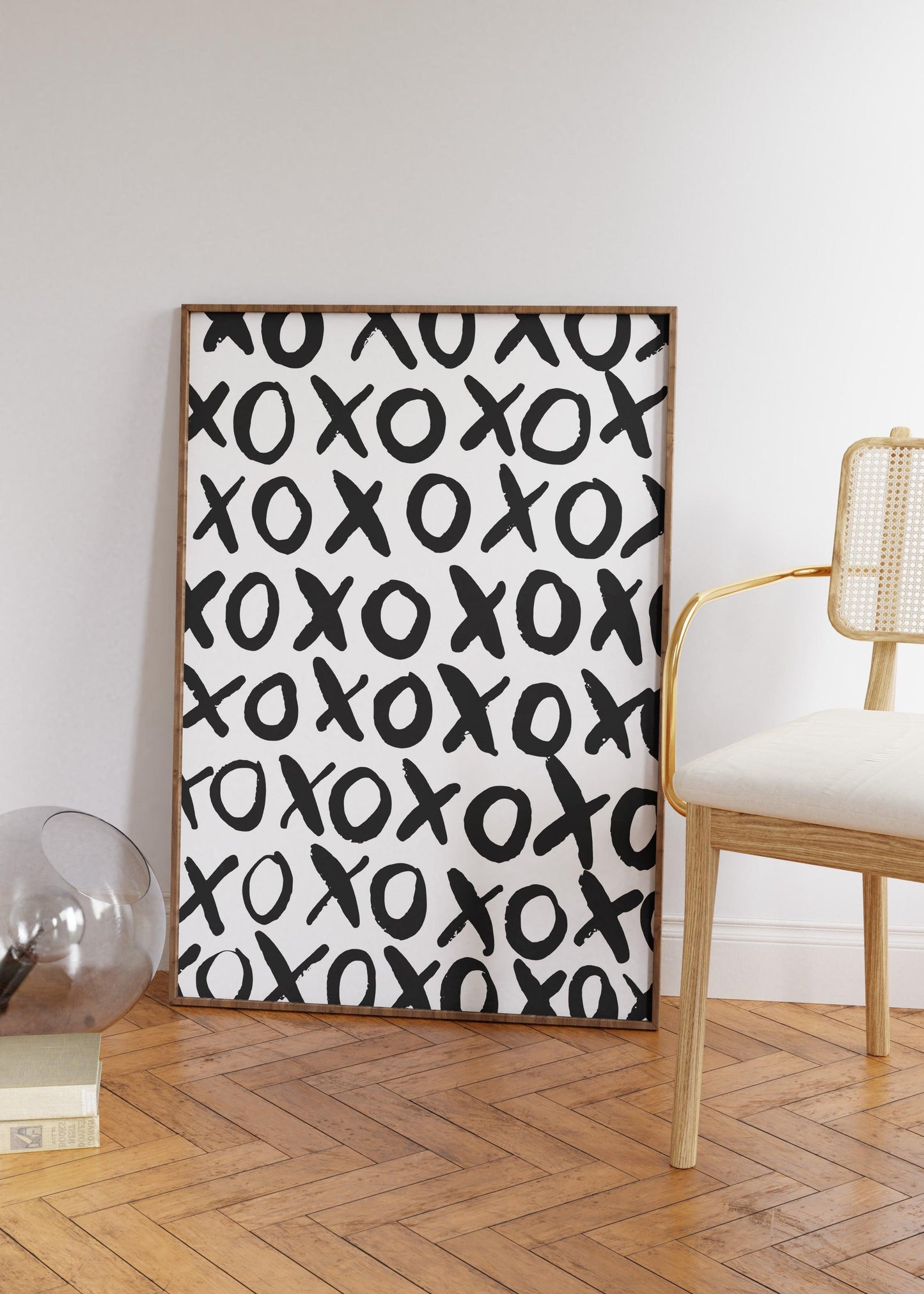 XoXo Black & White Poster