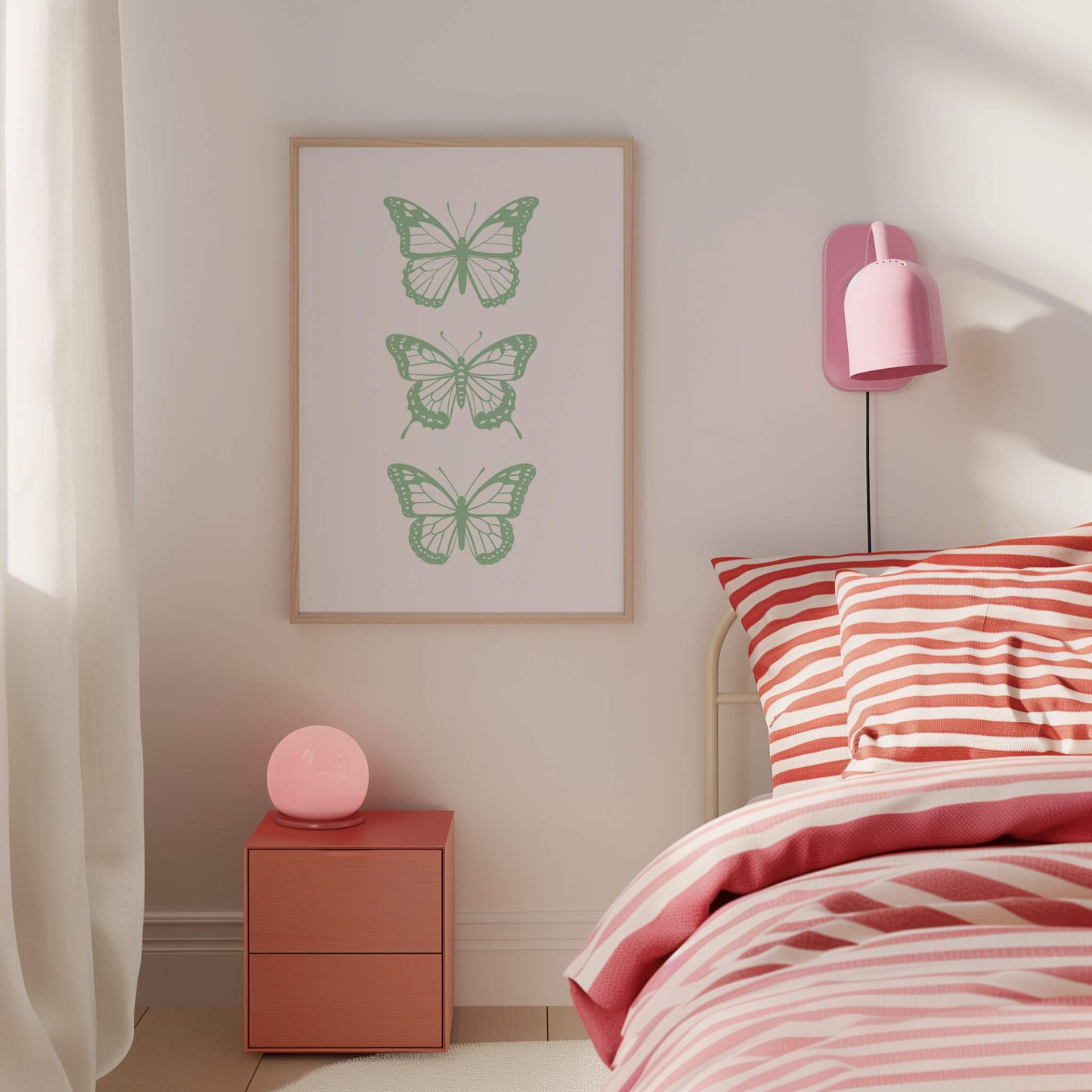 Butterflies Sage Poster