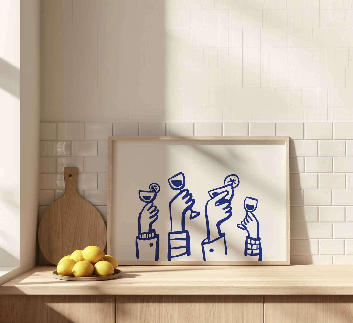 Celebration Cocktail Blue Poster