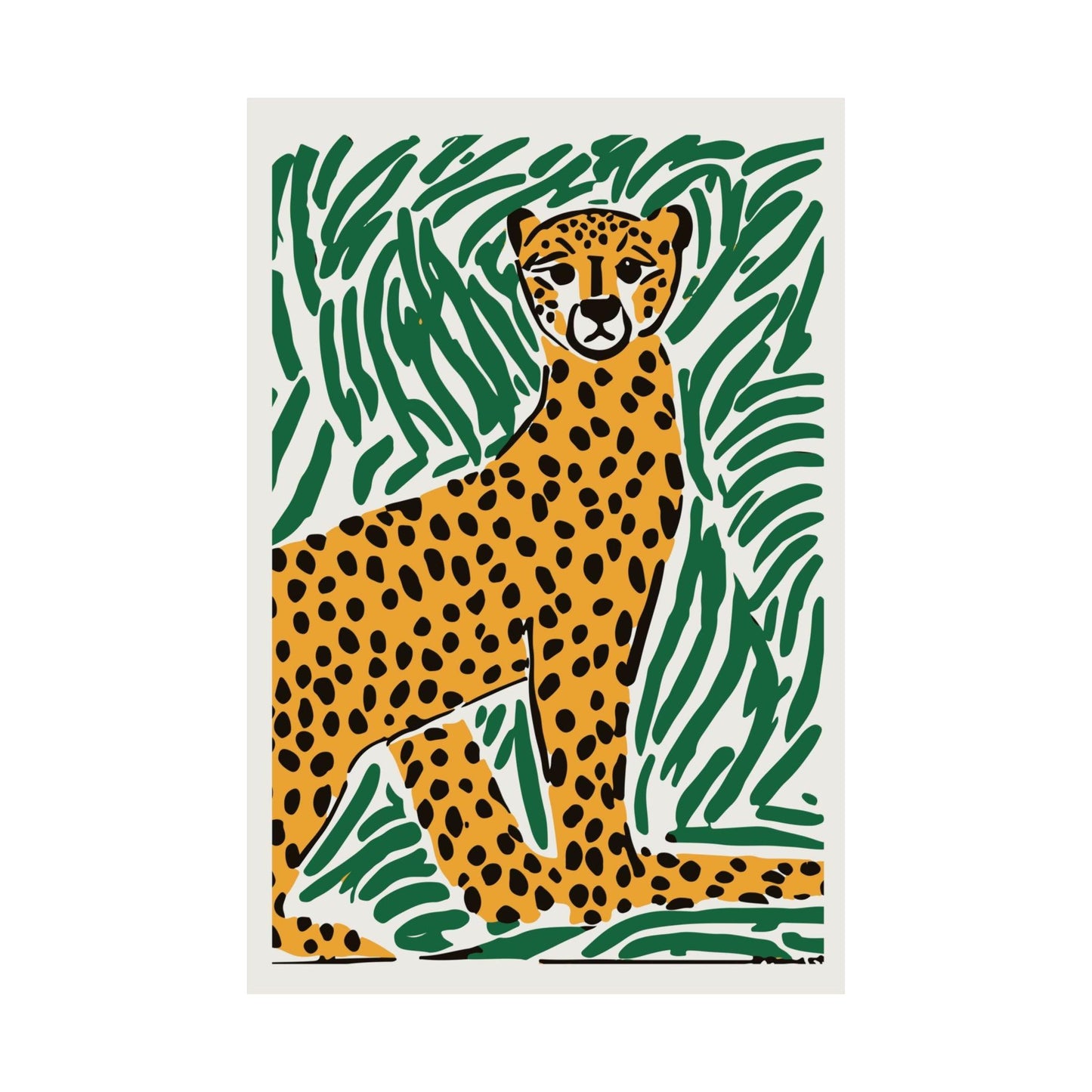 Hand Drawn Tiger Poster