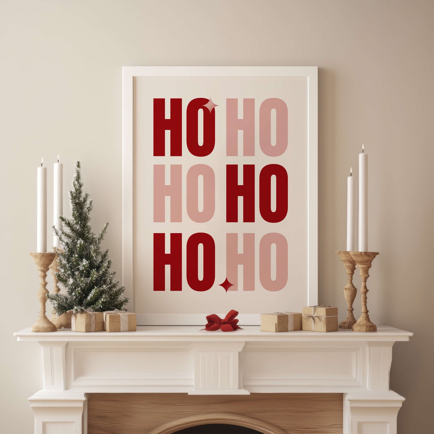 Ho Ho Ho Christmas Poster