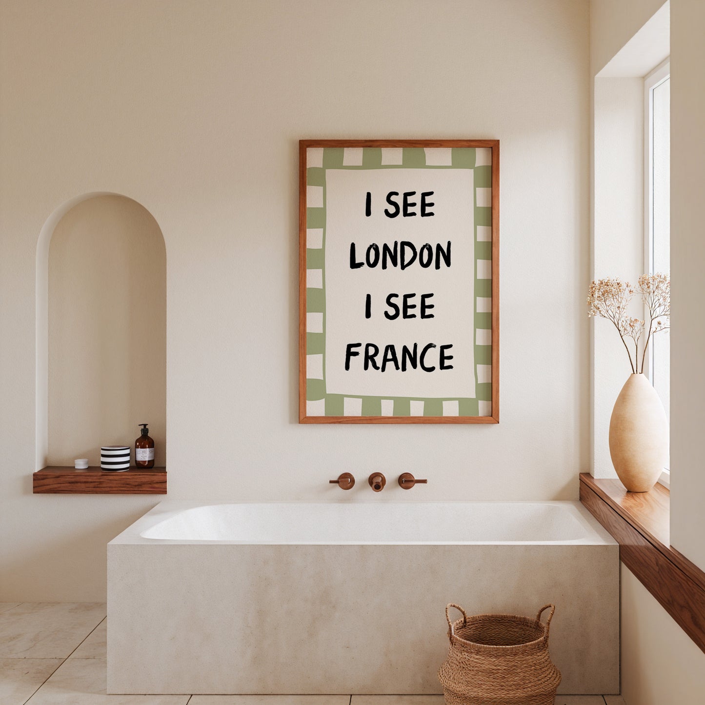 I See London I See France Chekered Poster