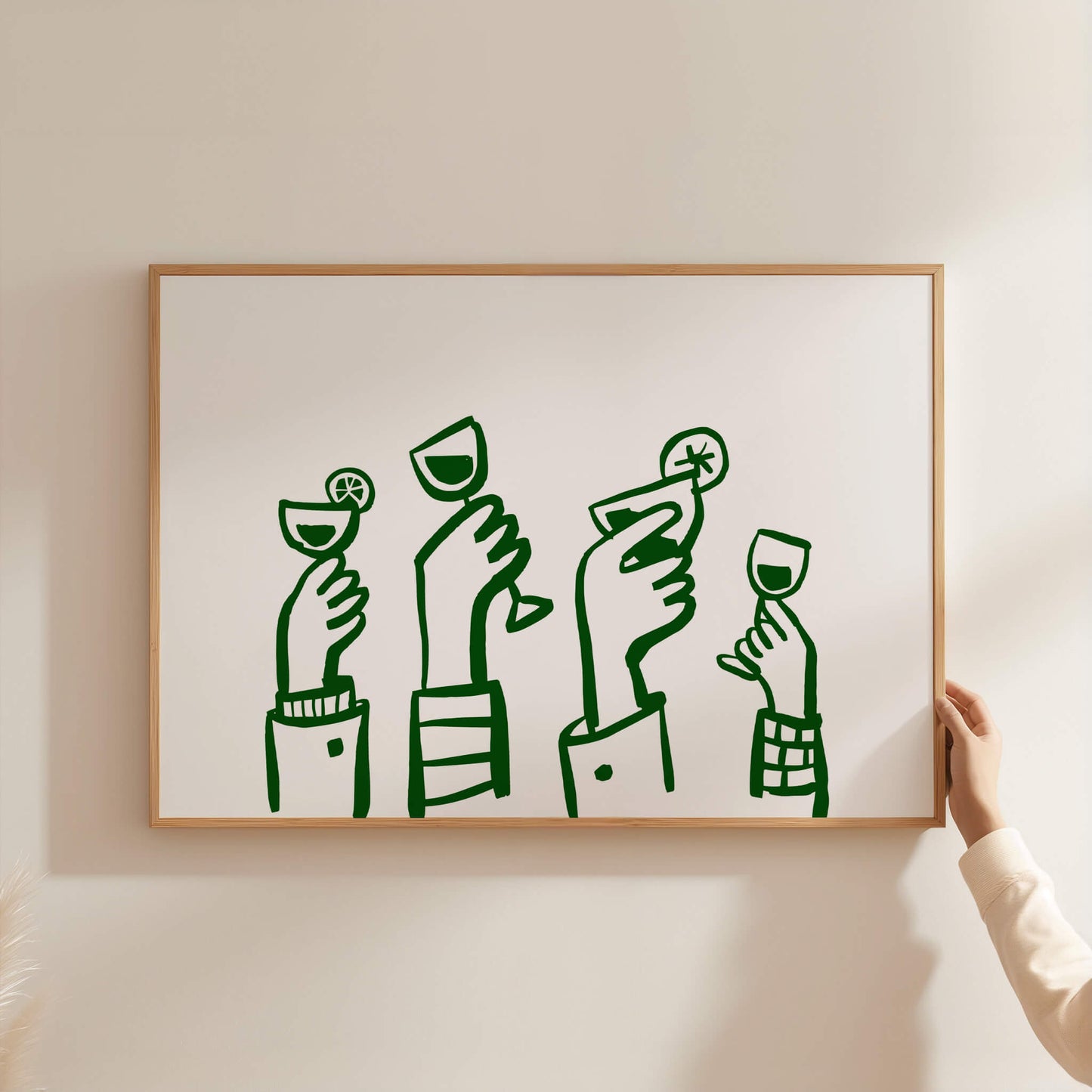 Celebration Cocktail Green Poster