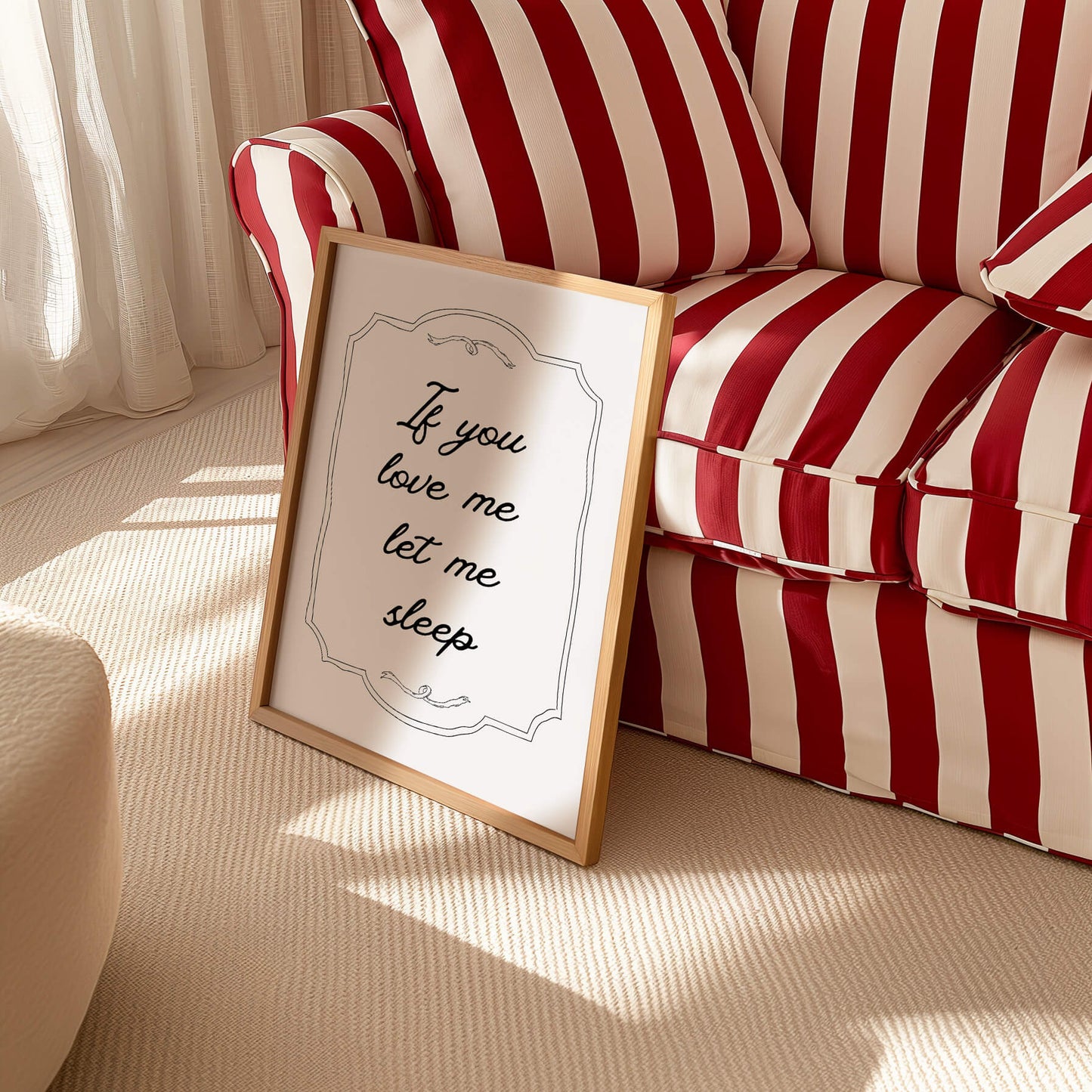 If You Love Me Let Me Sleep Bedroom Poster