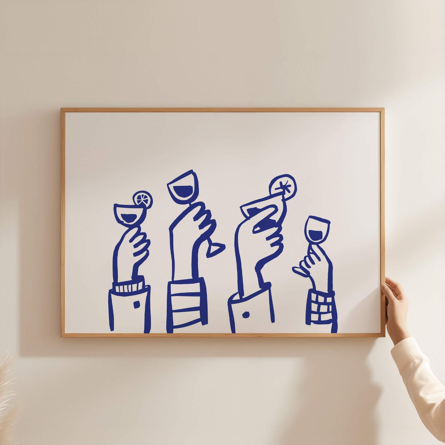 Celebration Cocktail Blue Poster