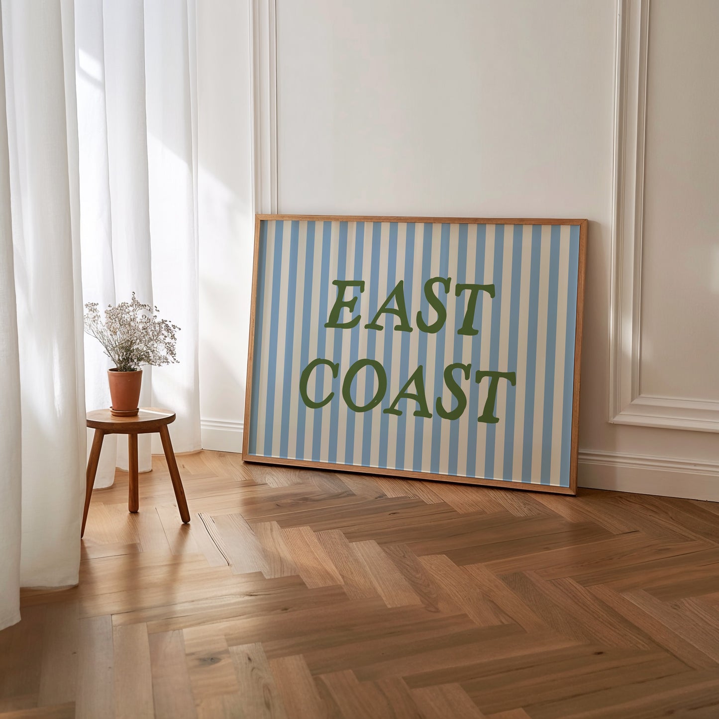 East Coast Striped Poster