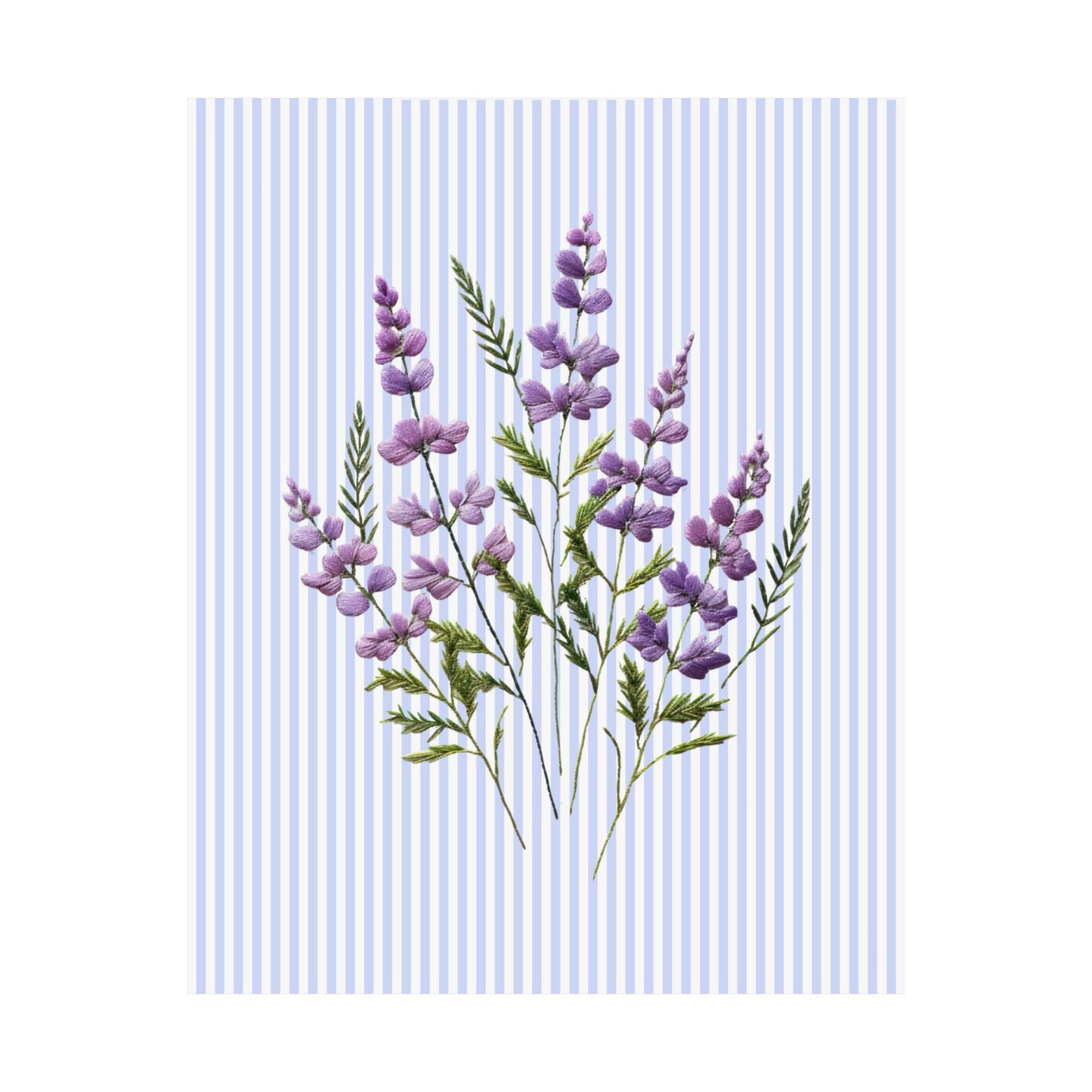 Embroidered Flower Poster