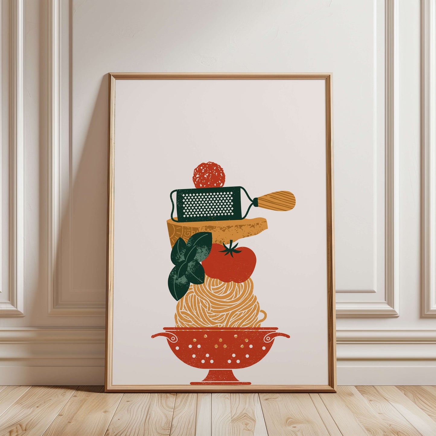 Pasta Ingredients KitchenPoster