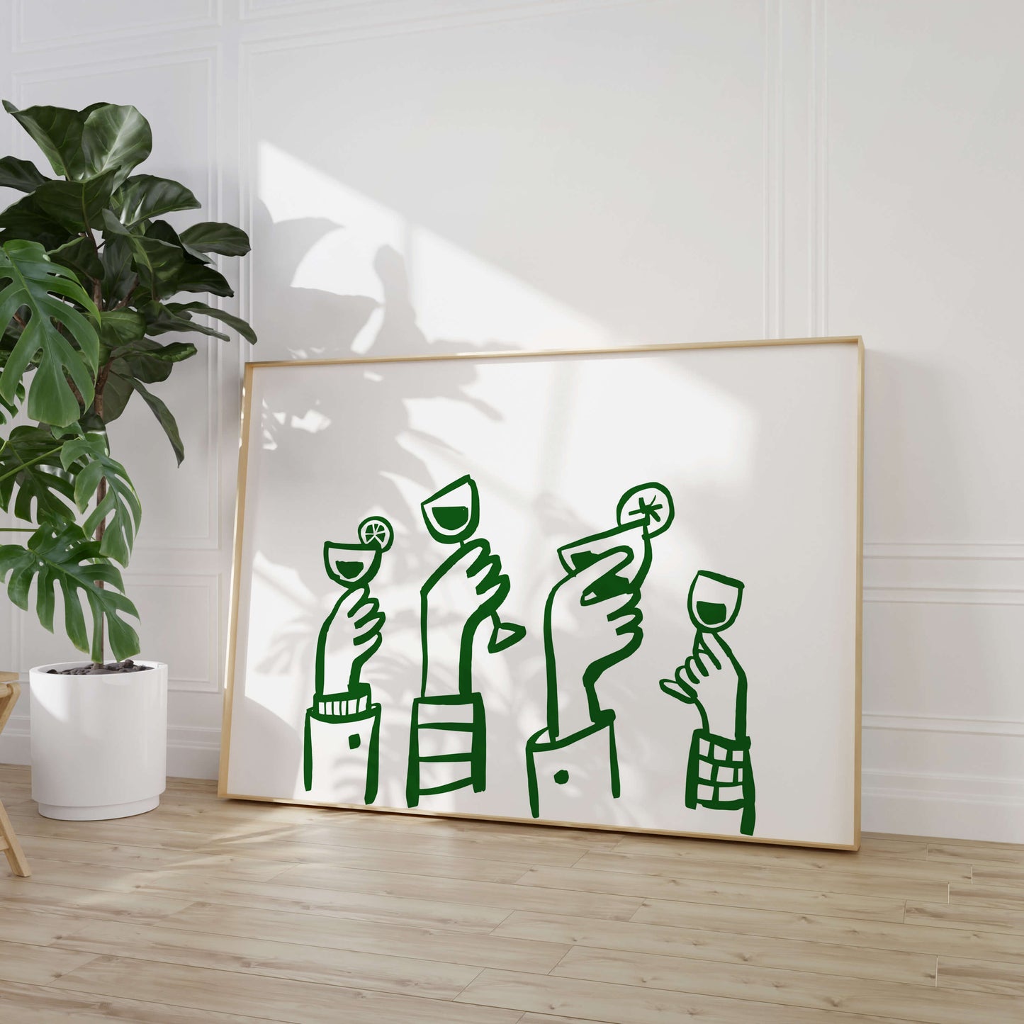 Celebration Cocktail Green Poster