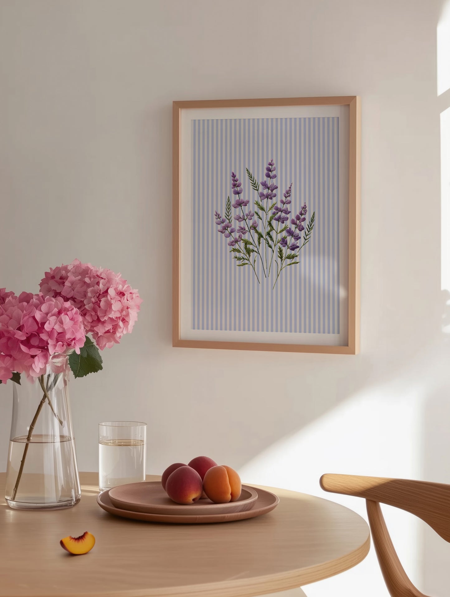 Embroidered Flower Poster