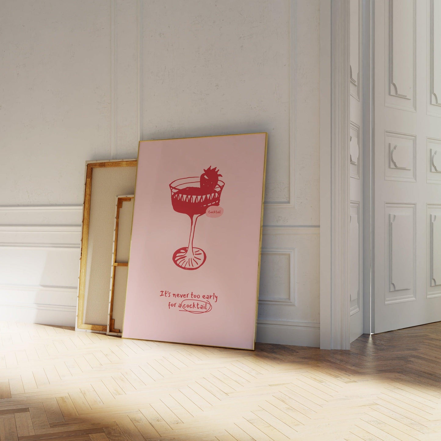 It's Never Too Later for a Cocktail Poster