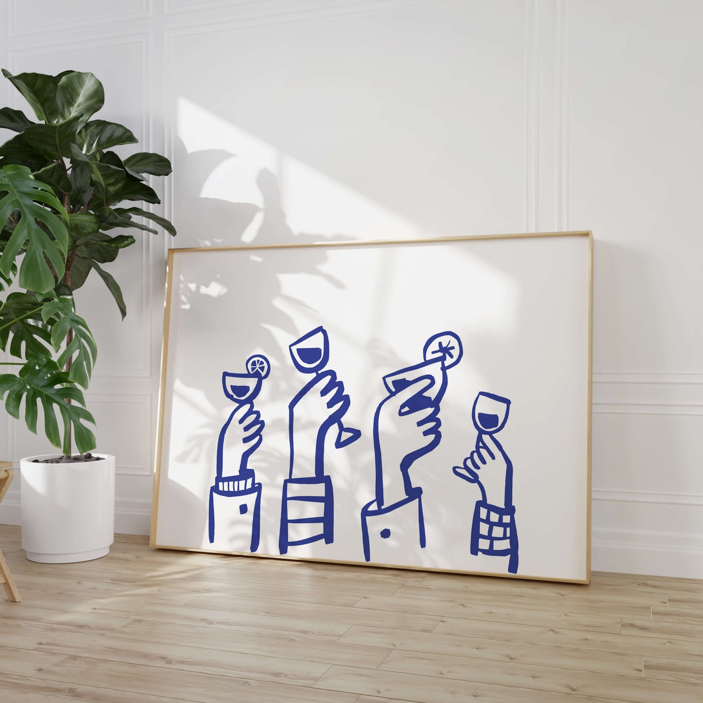 Celebration Cocktail Blue Poster