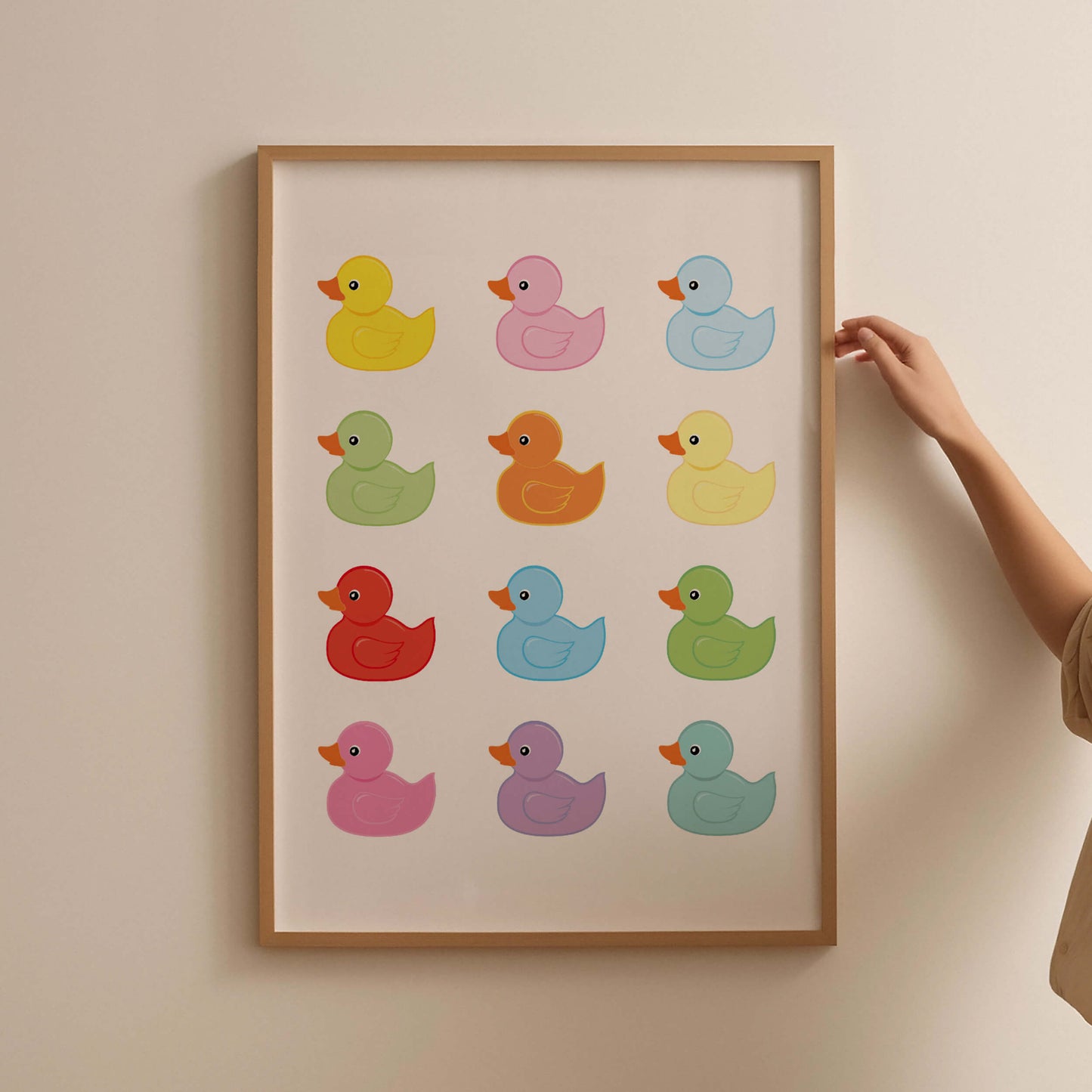 Rubber Ducks Bathroom Poster
