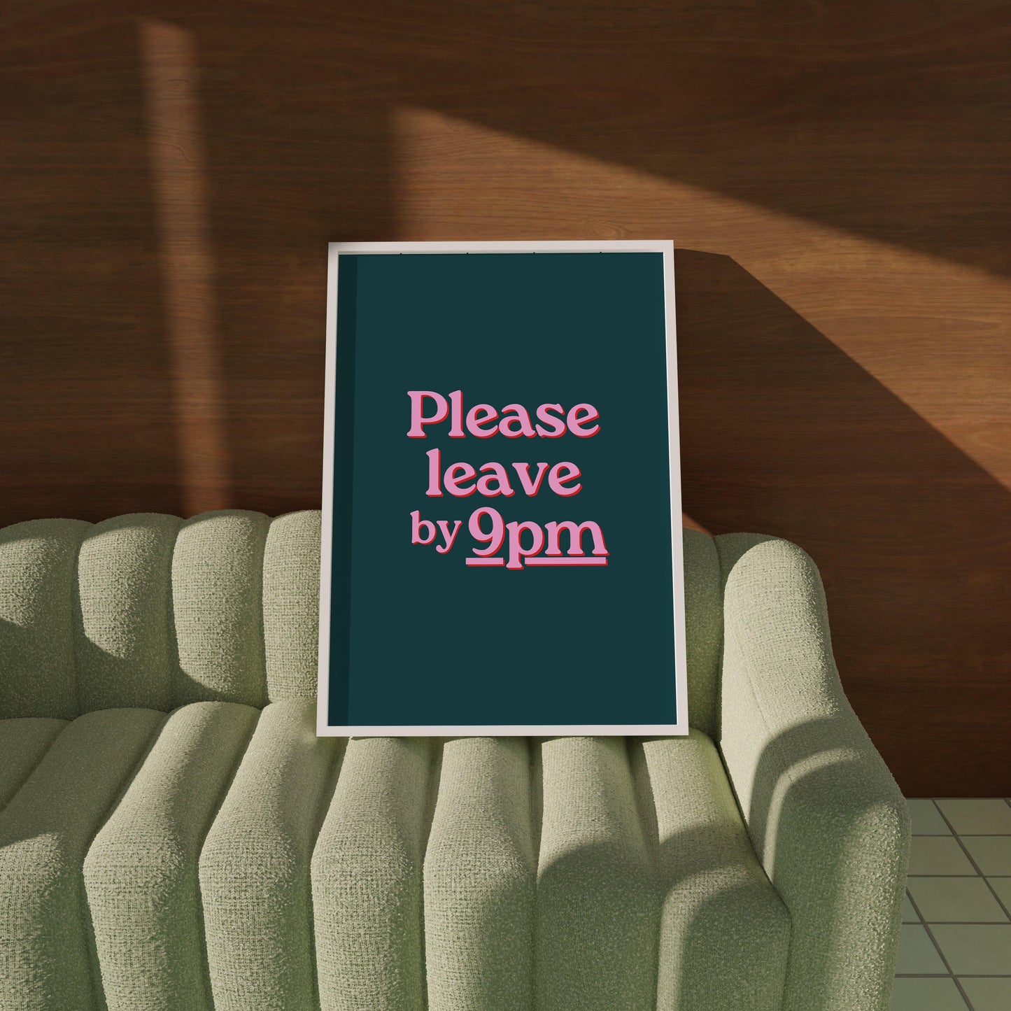 Please Leave by 9pm Poster