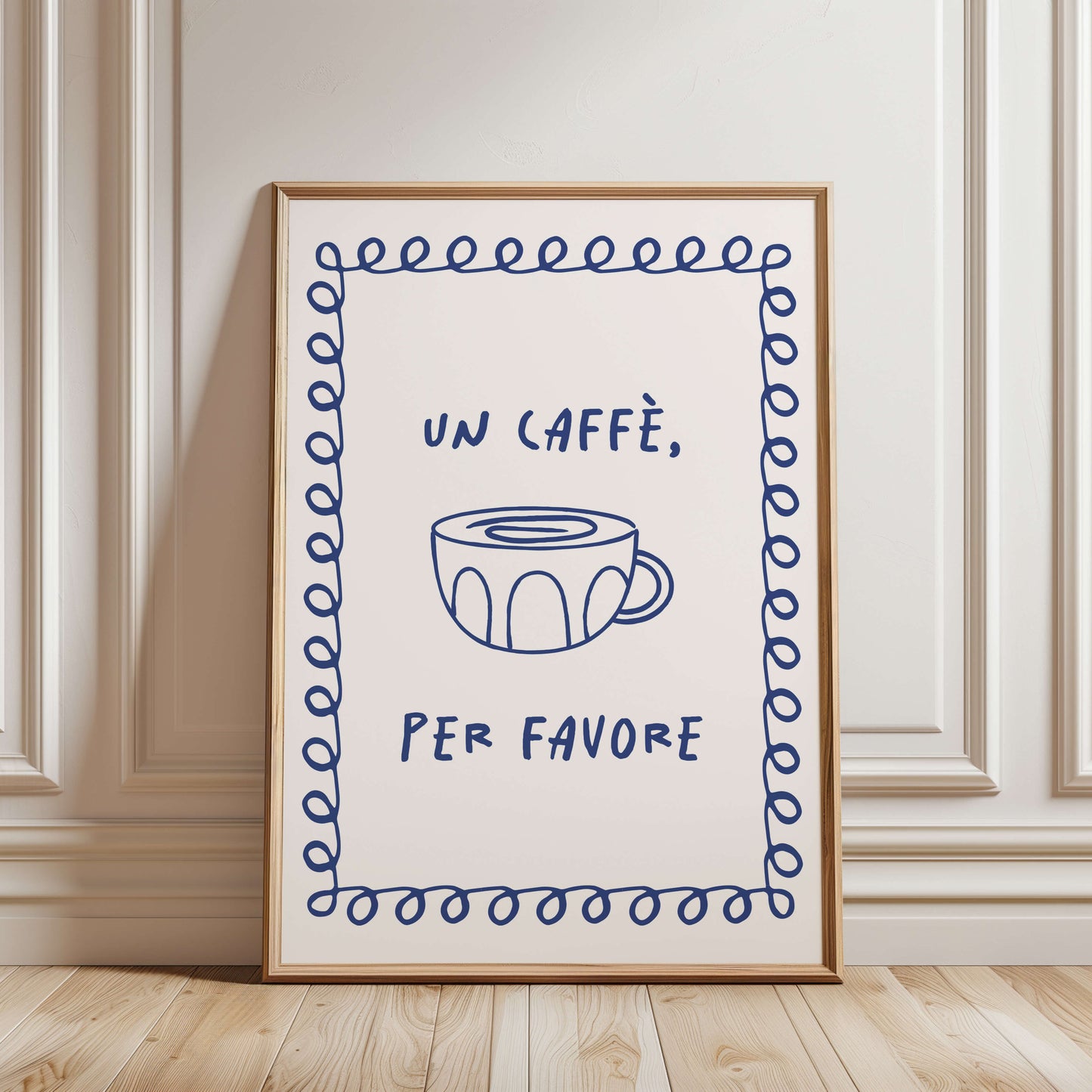 Un Cafe Per Favore Kitchen Poster