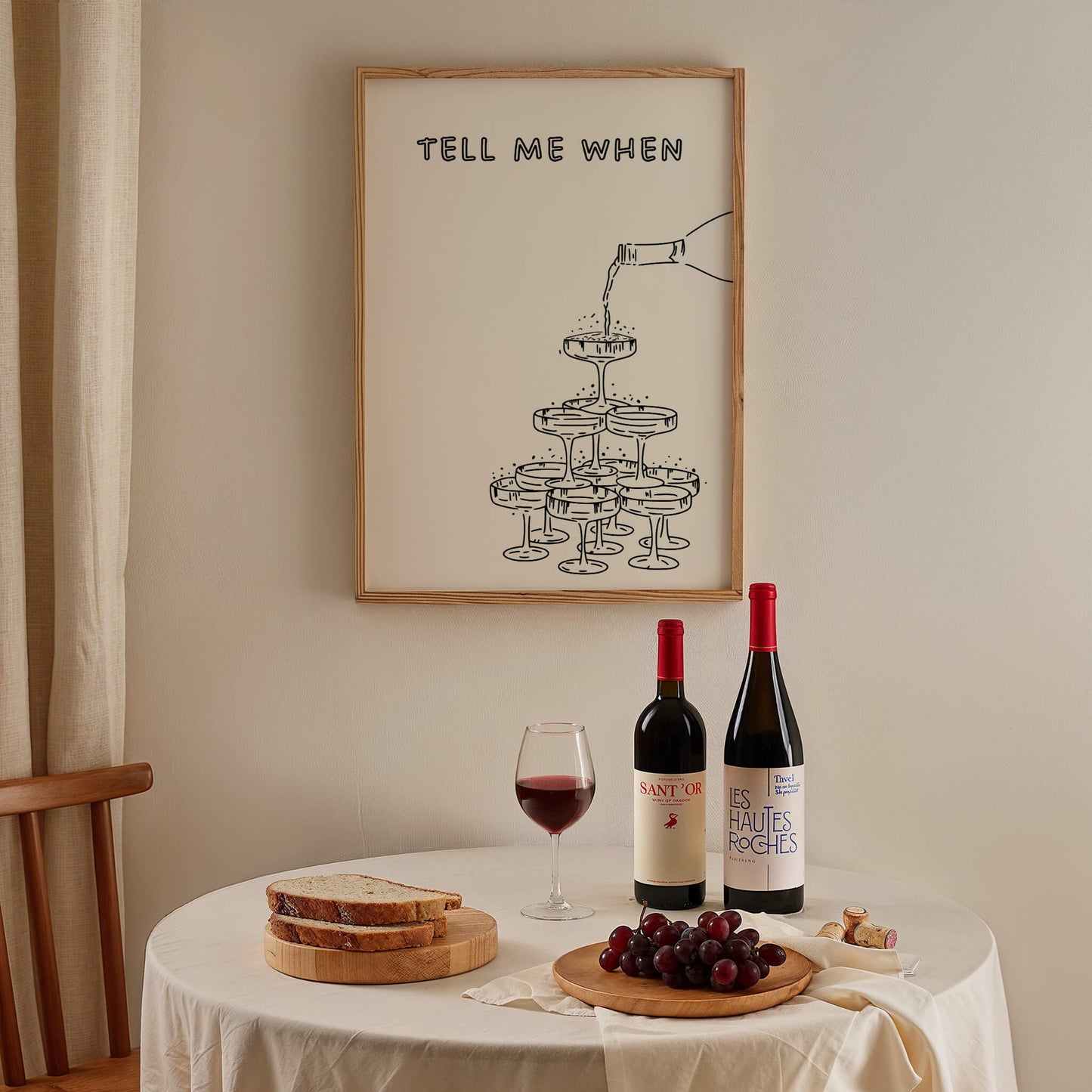 Tell Me When Black Poster