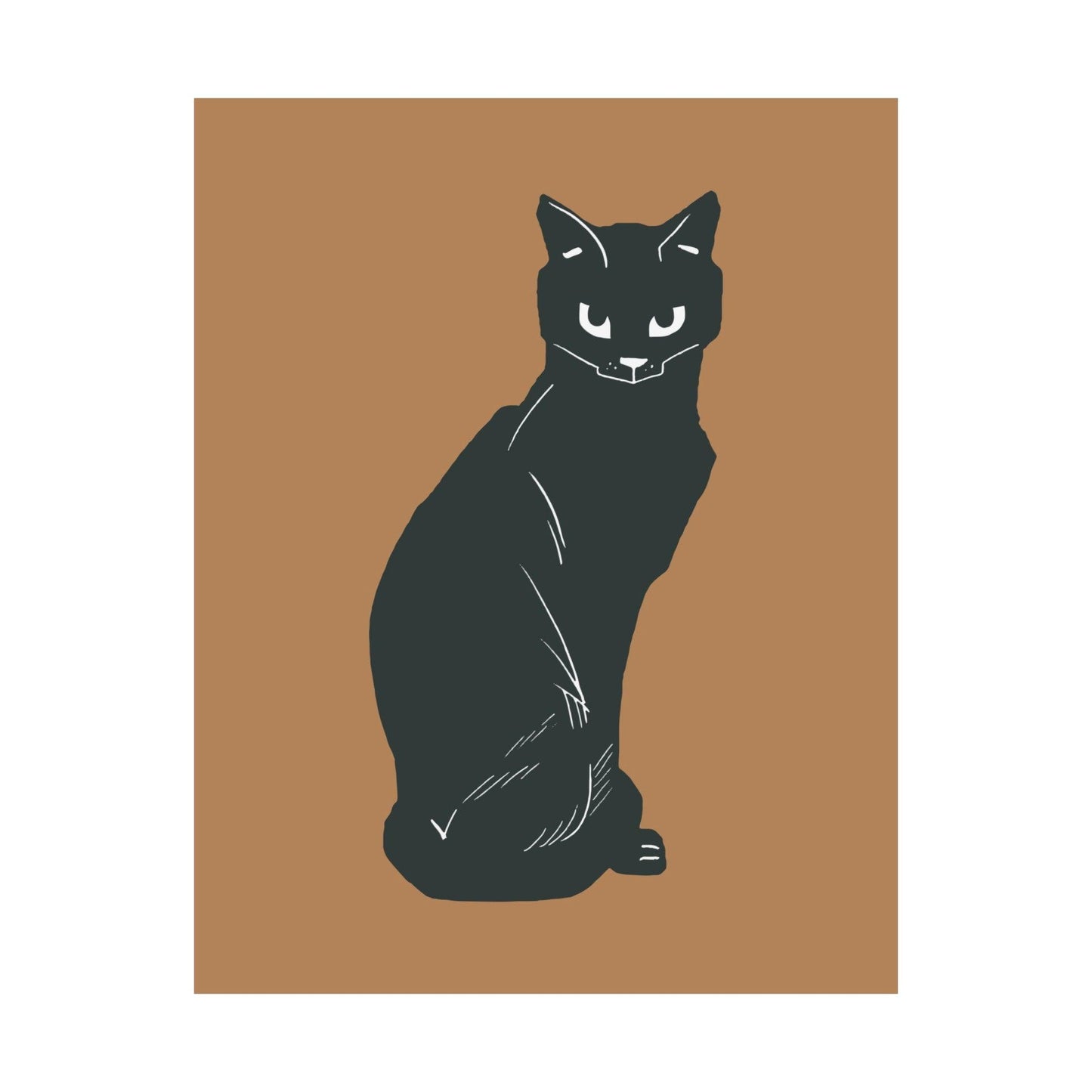 Black Cat Halloween Poster