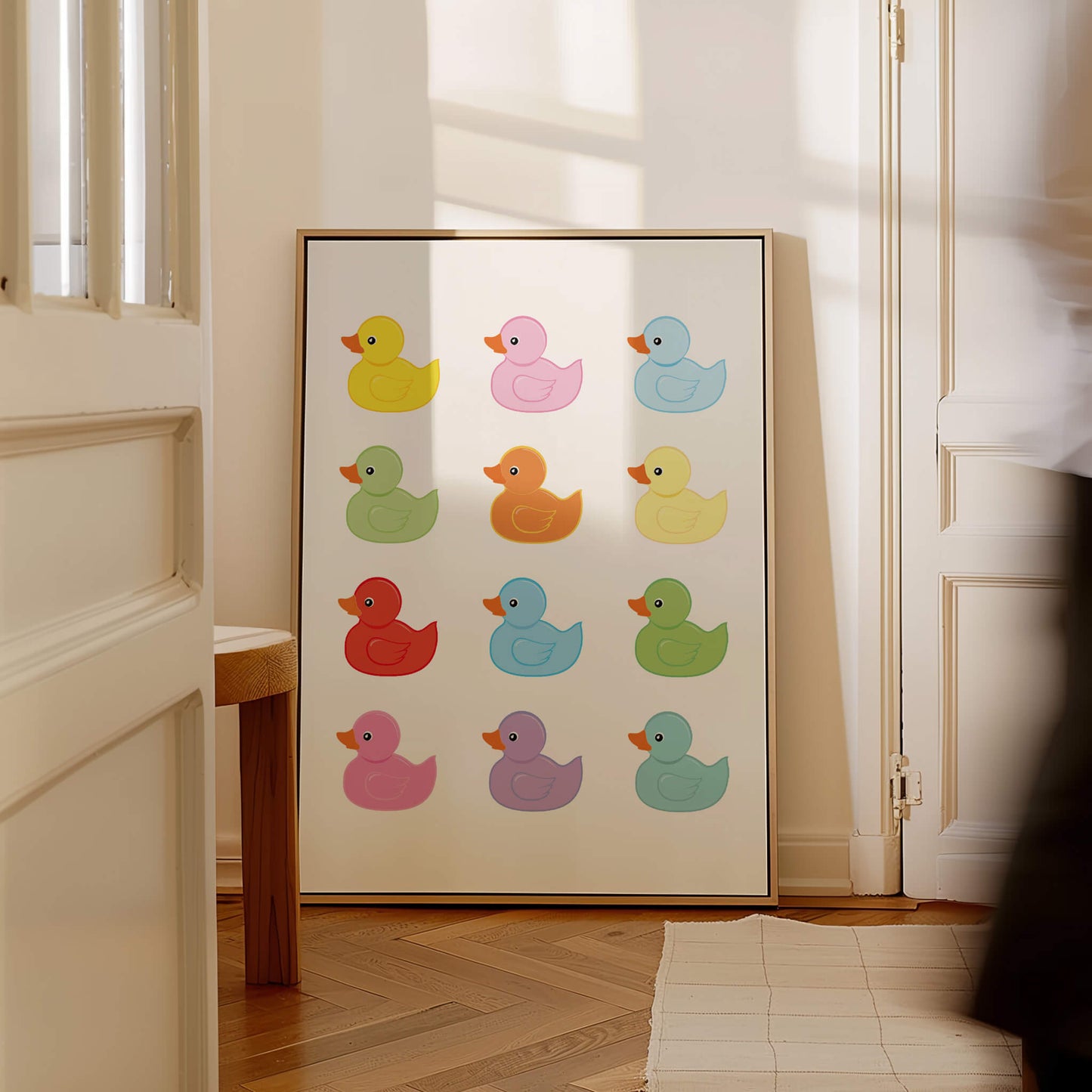 Rubber Ducks Bathroom Poster