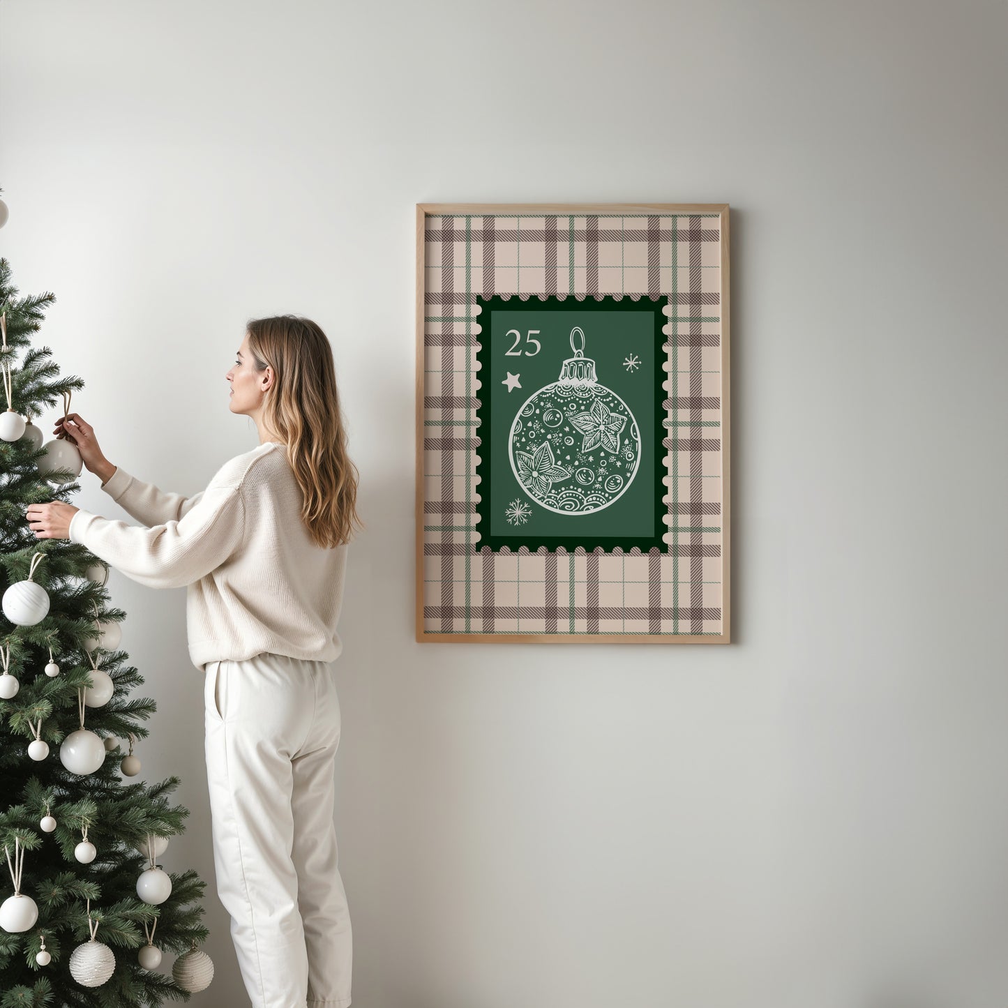 Christmas Ornament Stamp Poster