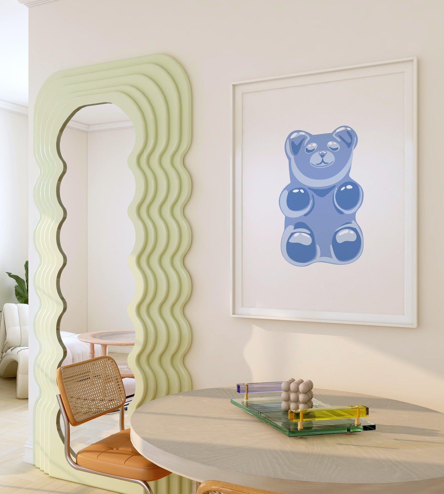 Blue Gummy Bear Poster