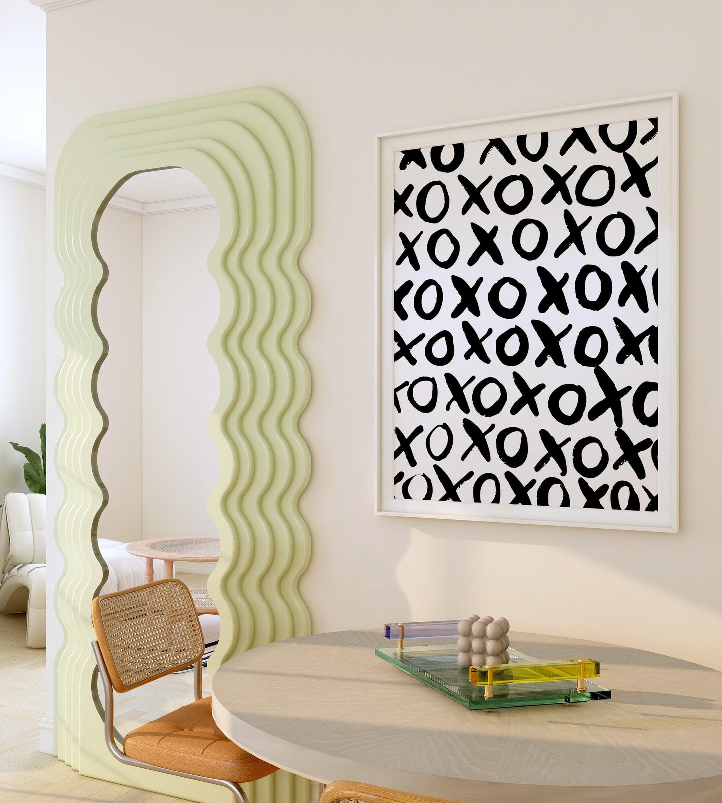 XoXo Black & White Poster