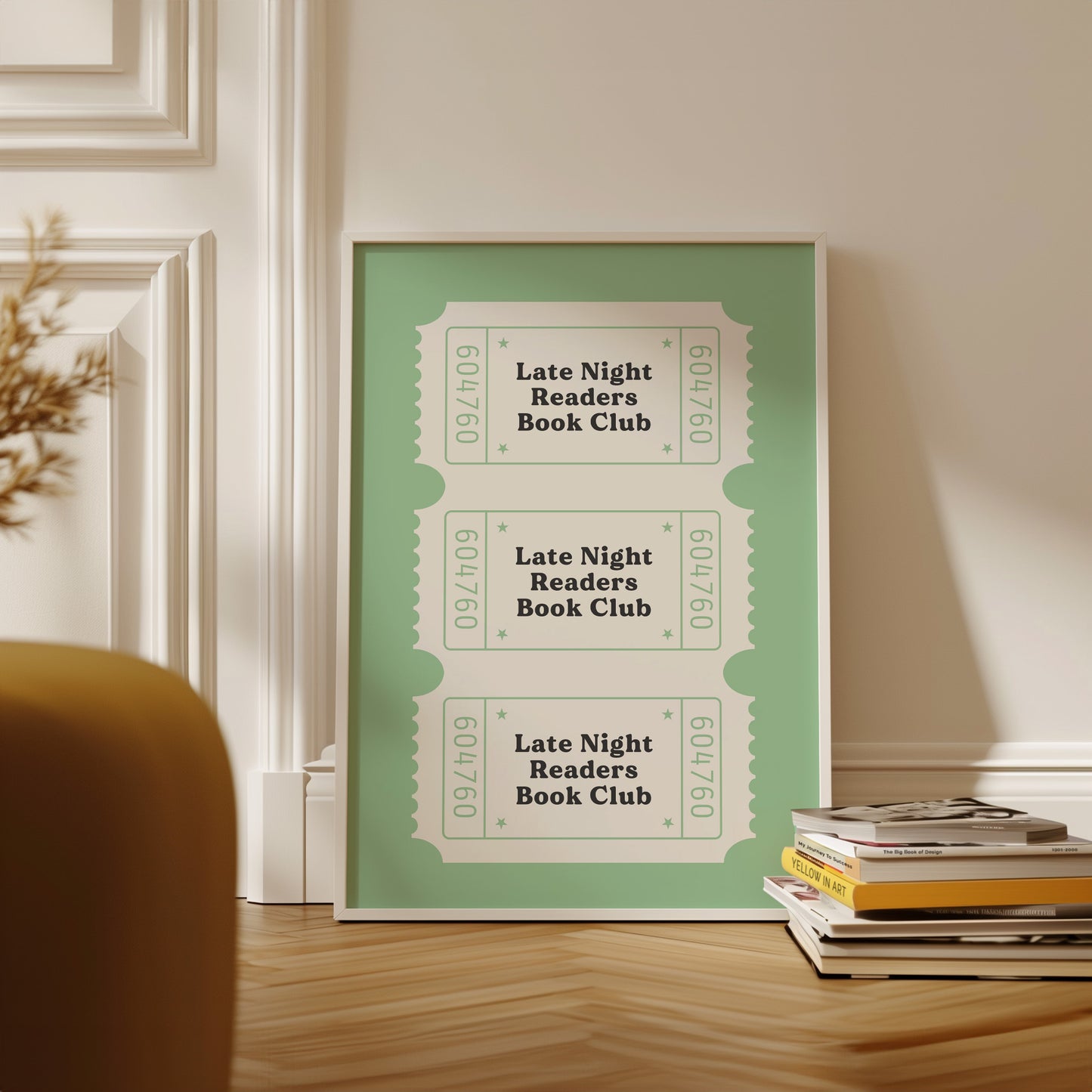 Sage Late Night Readers Library Card Poster