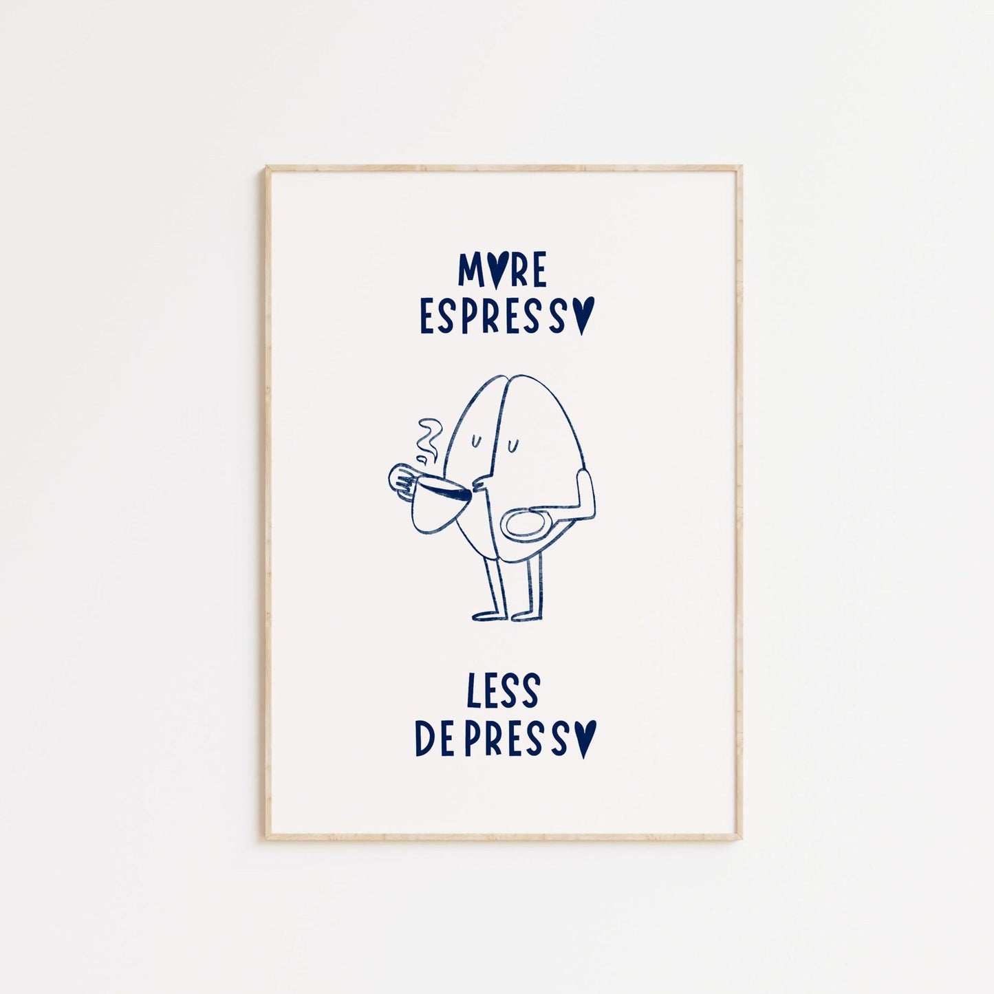 More Espresso Less Despresso Coffee Poster