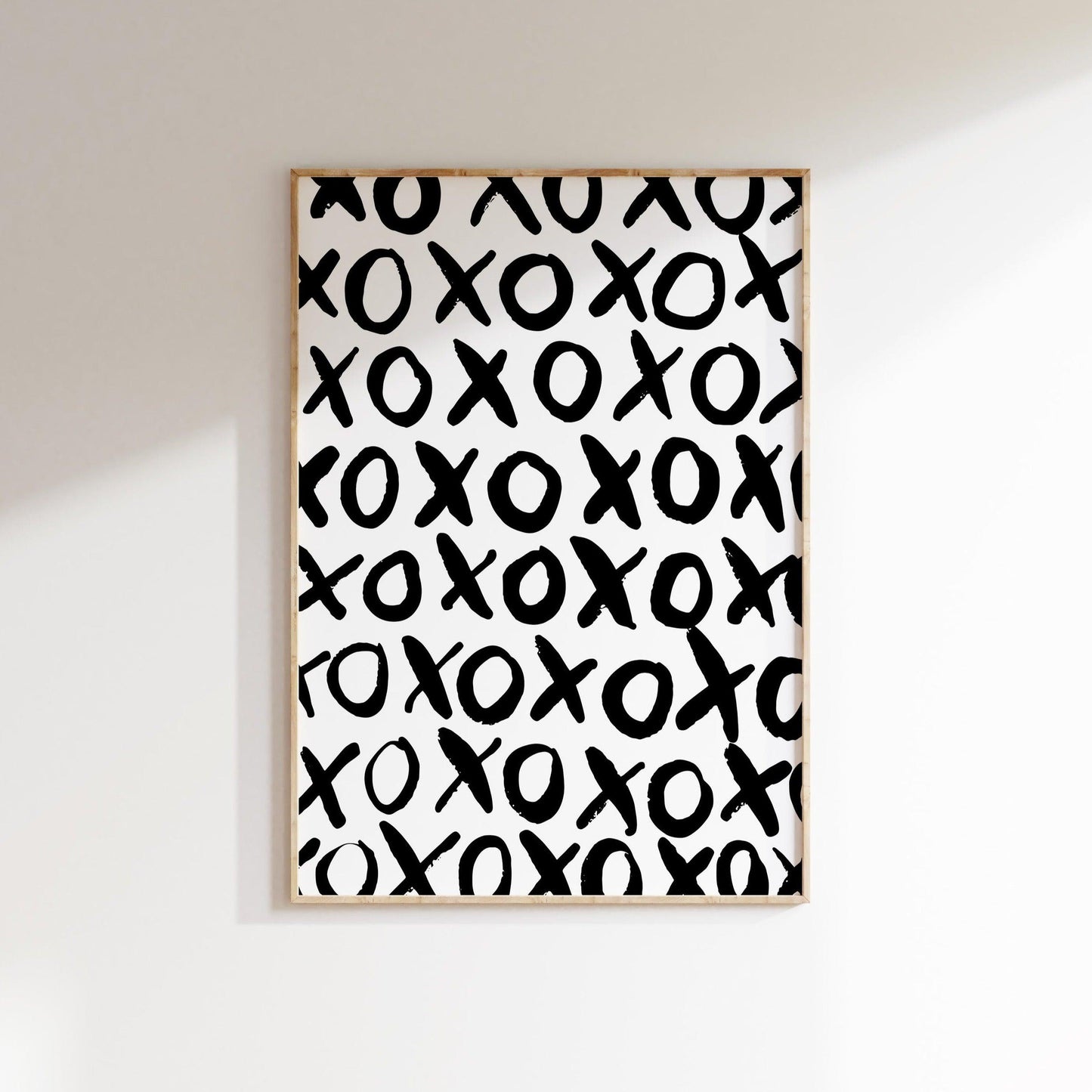 XoXo Black & White Poster