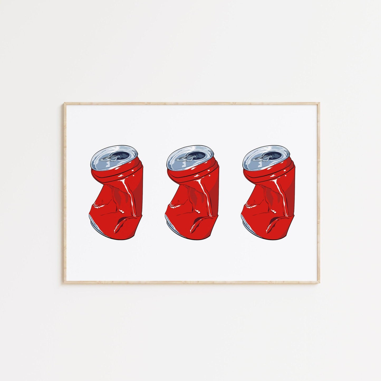 Red Soda Can Horizontal Poster