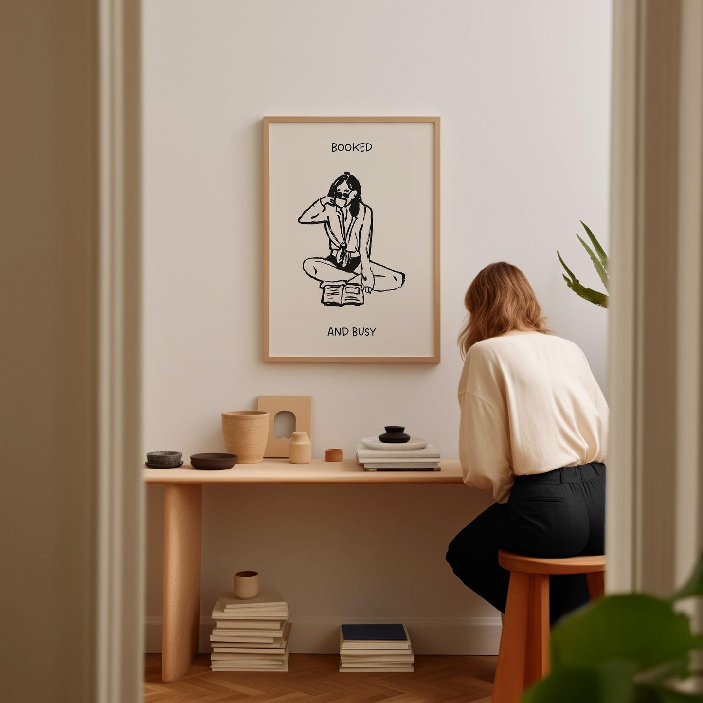 Booked and Busy Bookish Poster