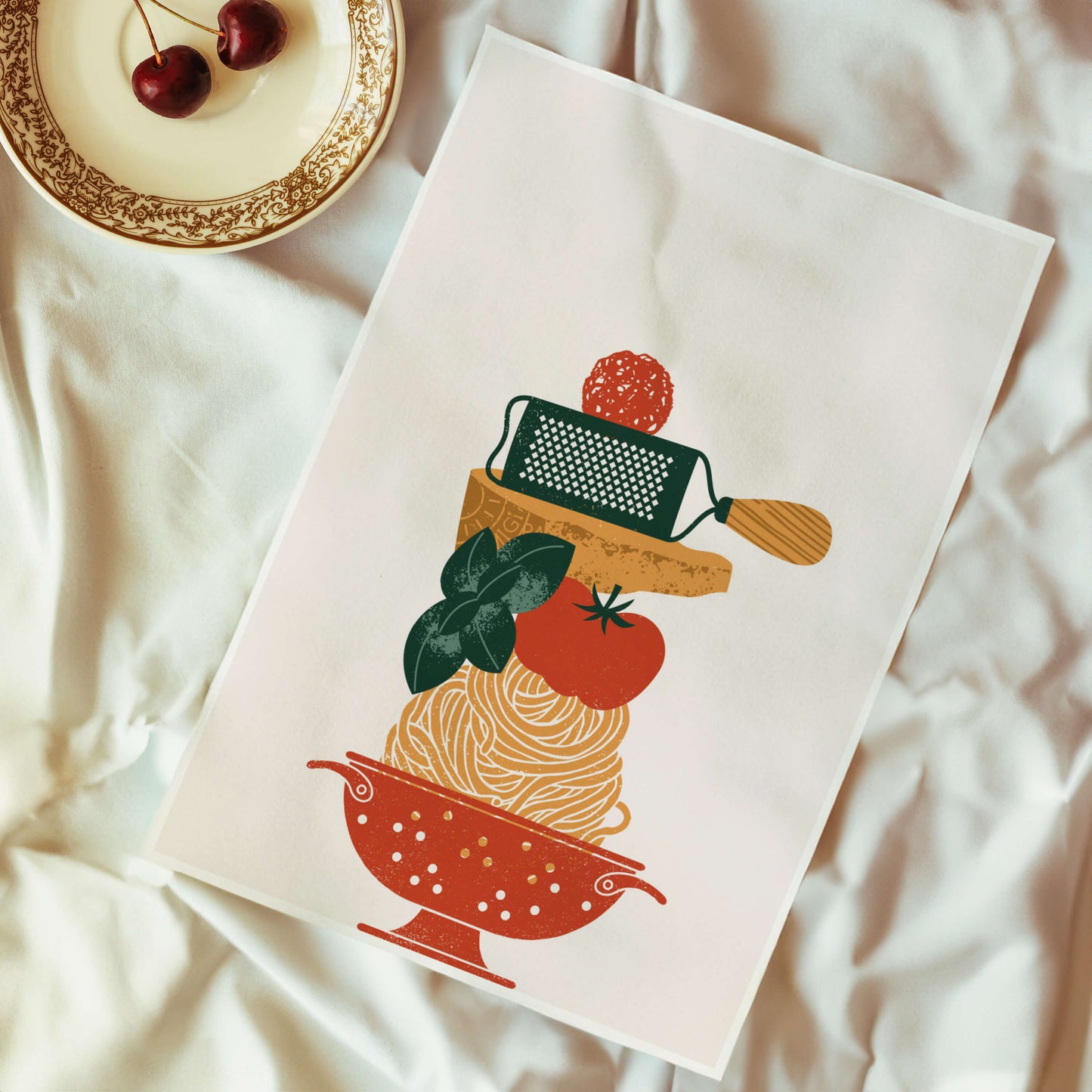 Pasta Ingredients KitchenPoster