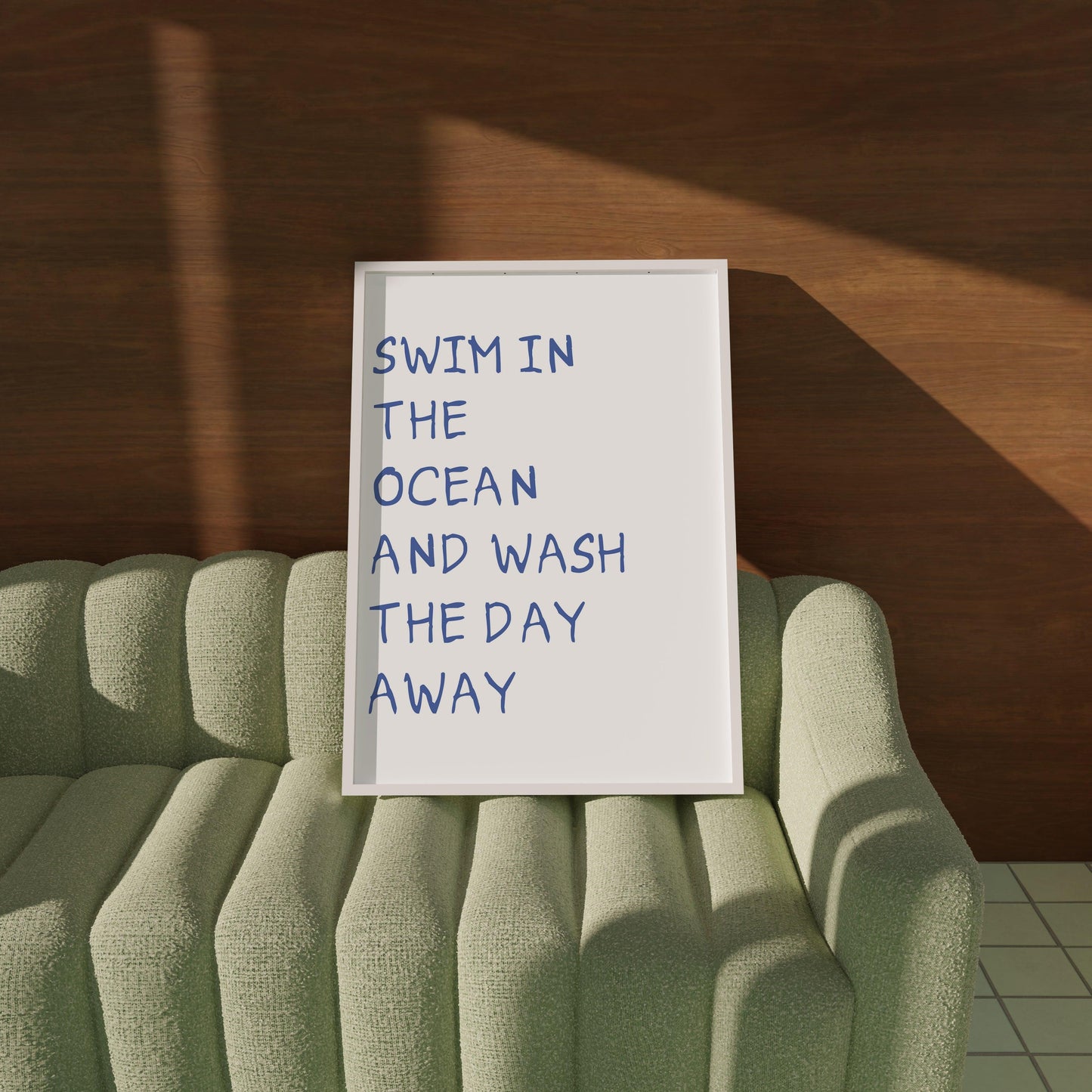 Swim in The Ocean Poster