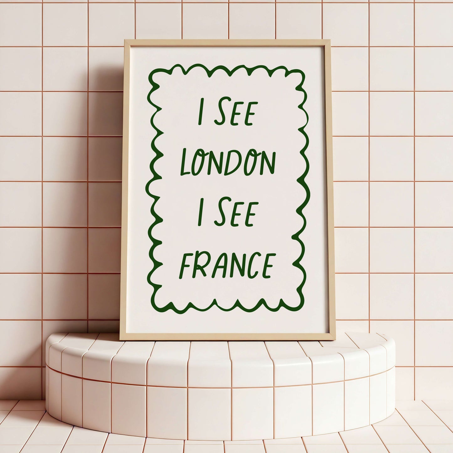 I See London I See France Green Poster