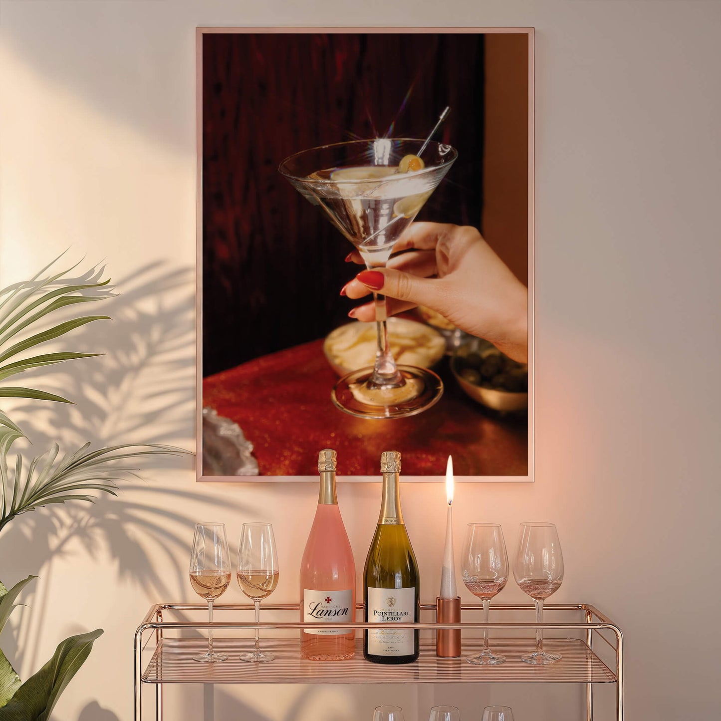 Martini Retro Photo Poster