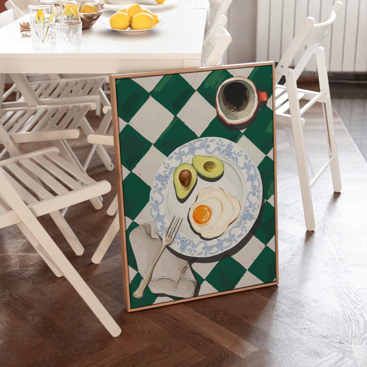 Eggs and Avocado Breakfast Poster
