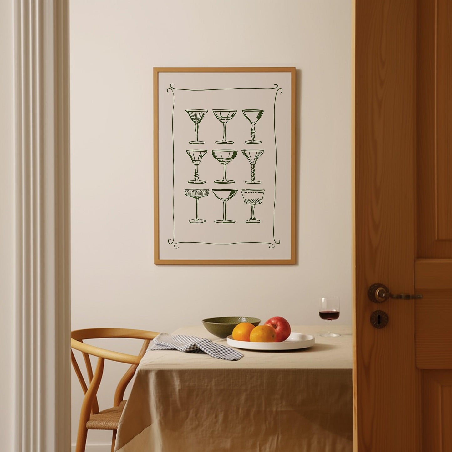 Cocktail Glasses Poster