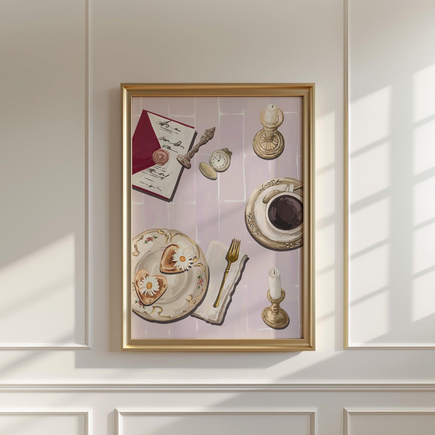 Coquette Tea and Letters Poster