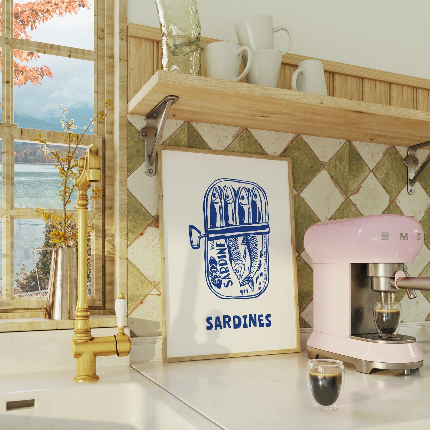 Blue Sardines Poster