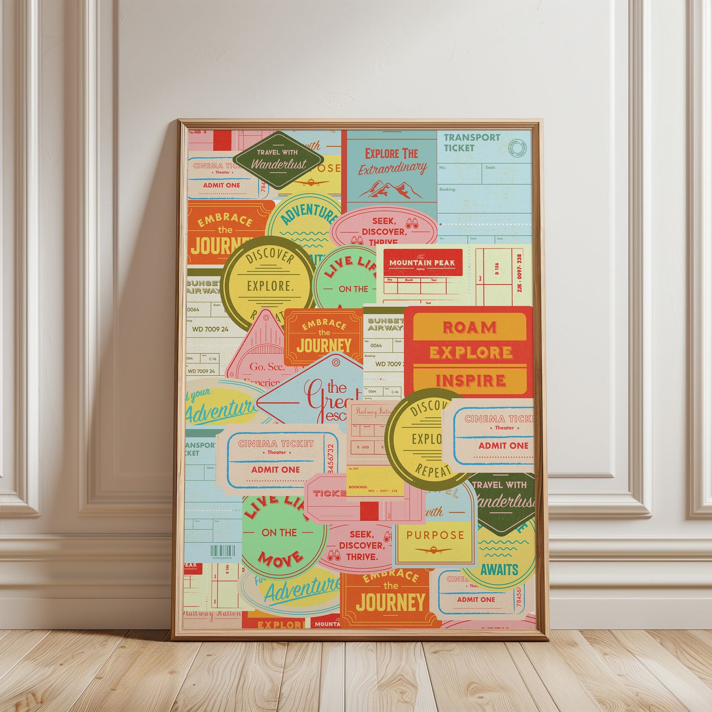 Travel Sticker Poster