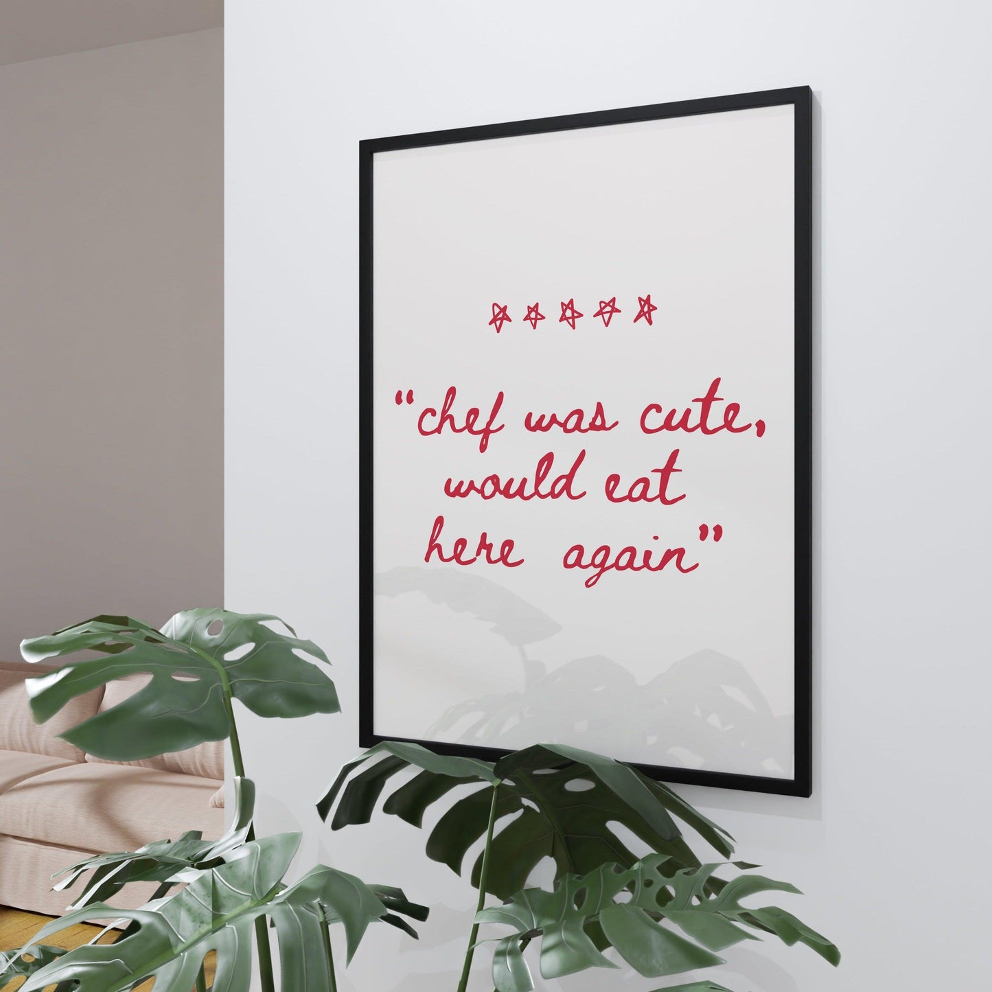 Chef Was Cute, Would Eat Here Again Poster