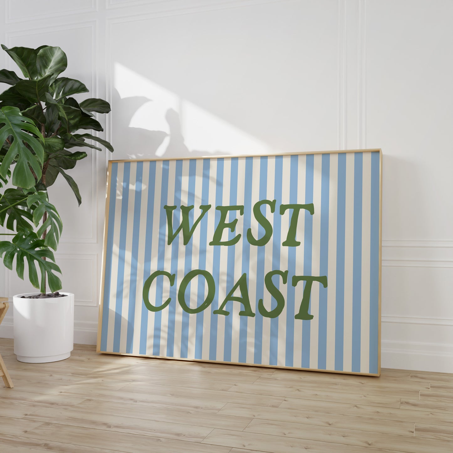 West Coast Striped Poster