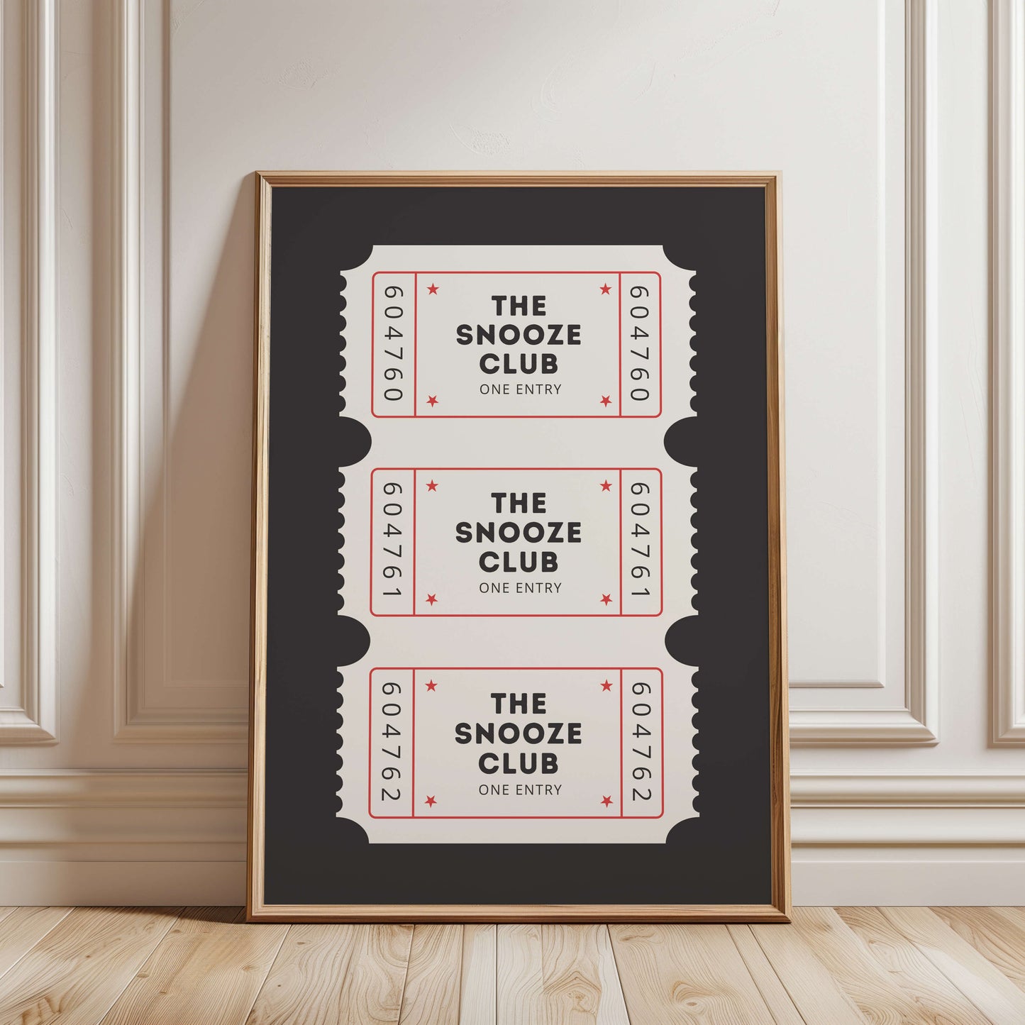 The Snooze Club Ticket Poster