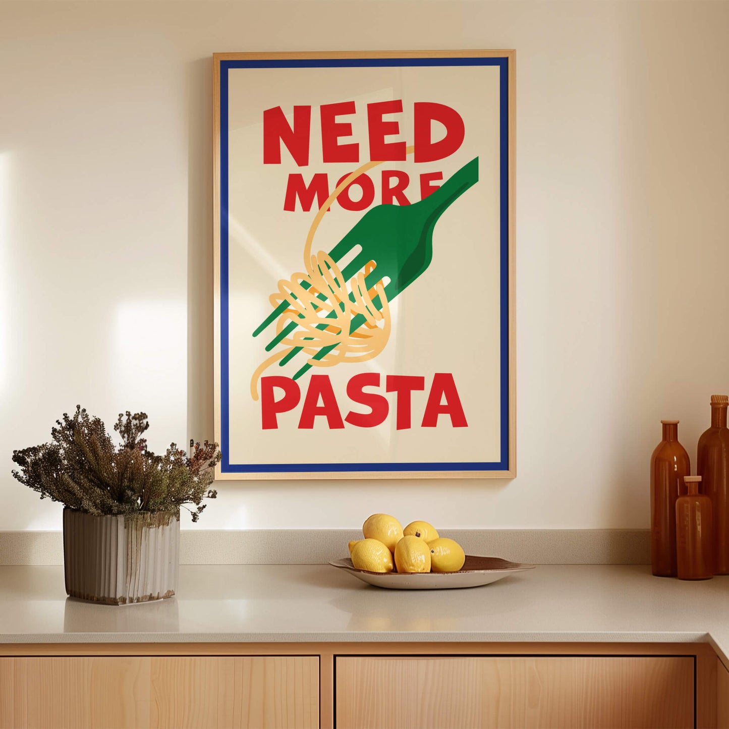 Need More Pasta Poster