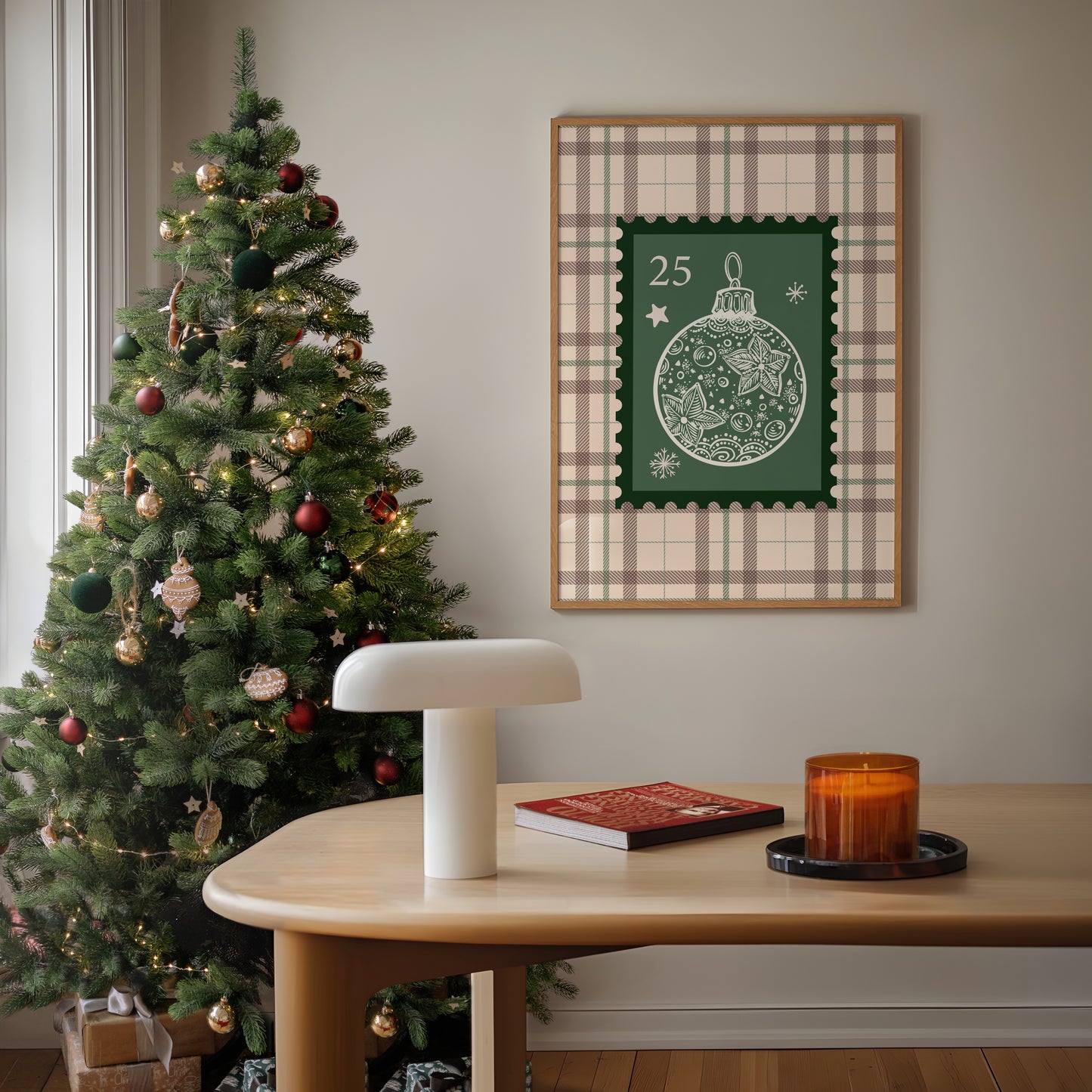 Christmas Ornament Stamp Poster