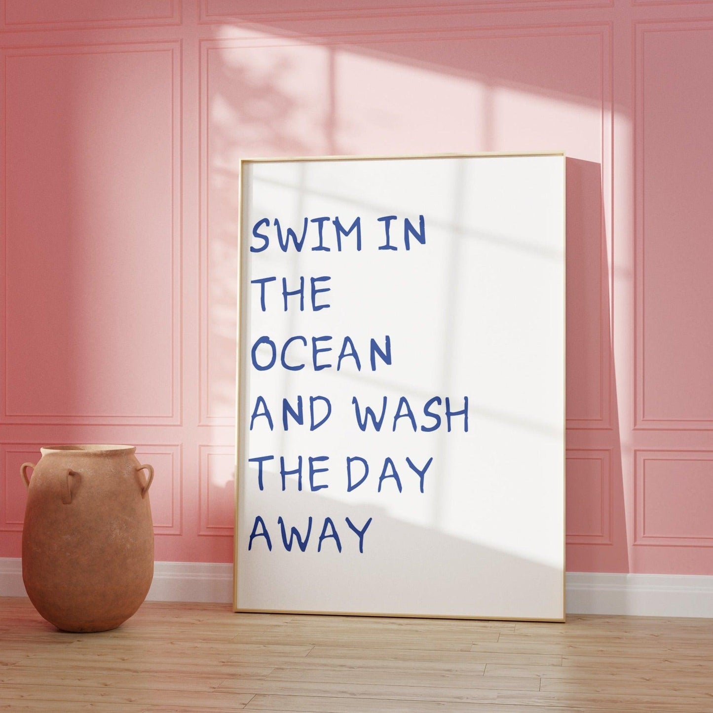 Swim in The Ocean Poster