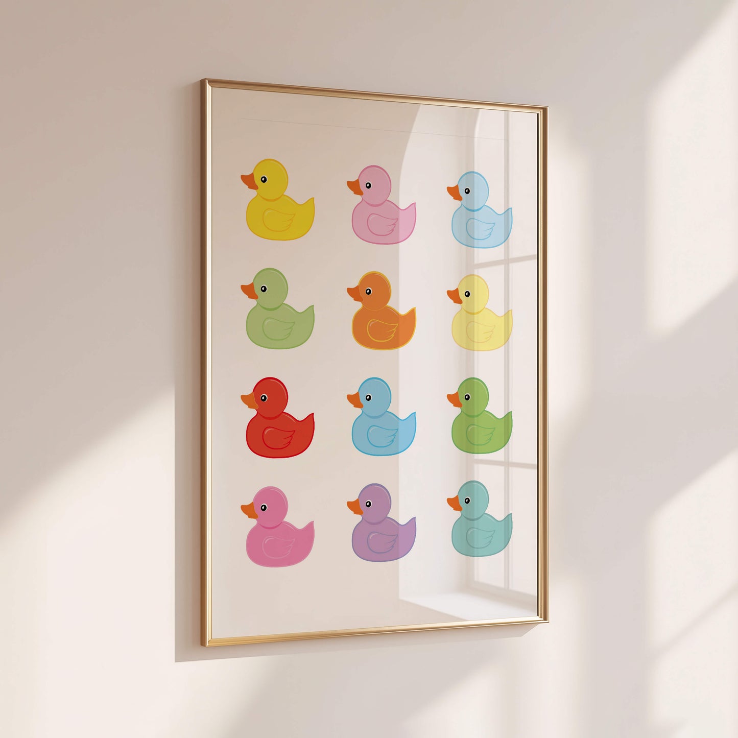 Rubber Ducks Bathroom Poster
