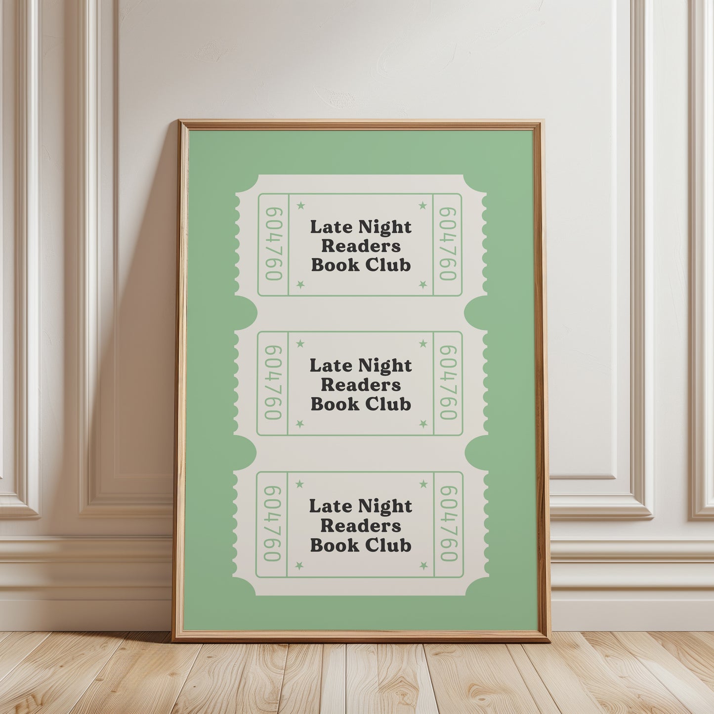 Sage Late Night Readers Library Card Poster