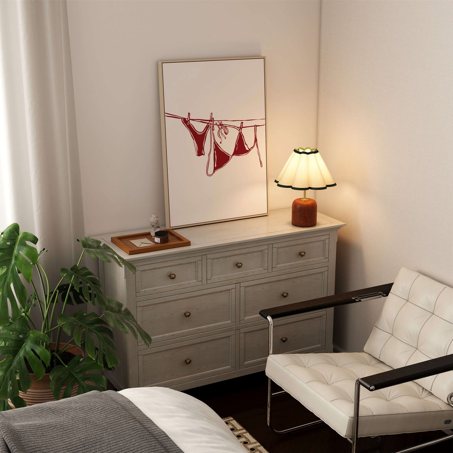 Red Bikini On Clothesline Poster